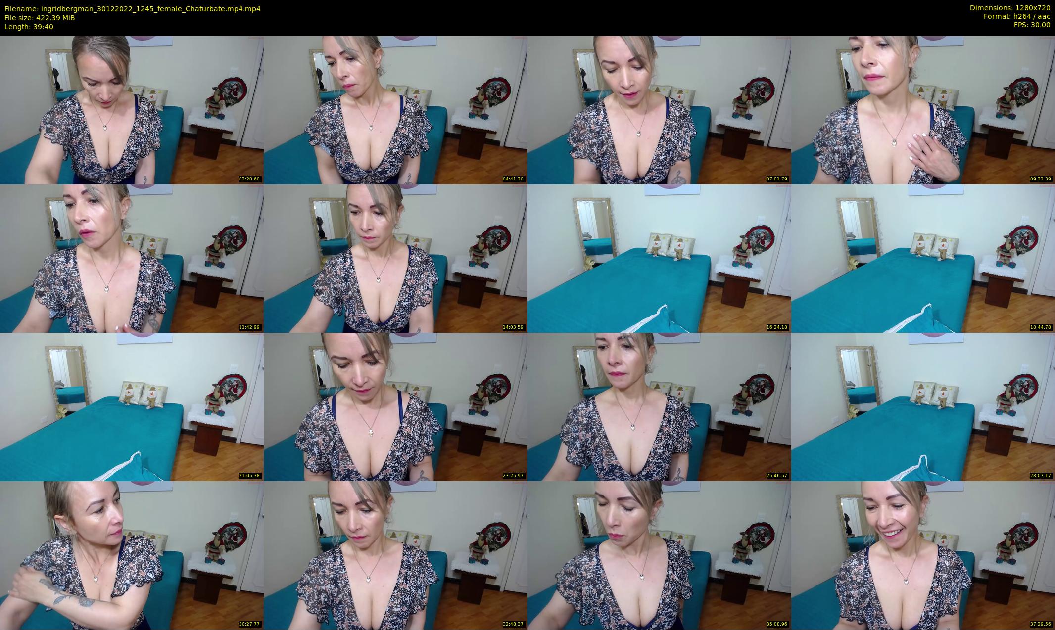 ingridbergman — 40 minute Chaturbate female cam show recording, 720p, Dec 30, 2022