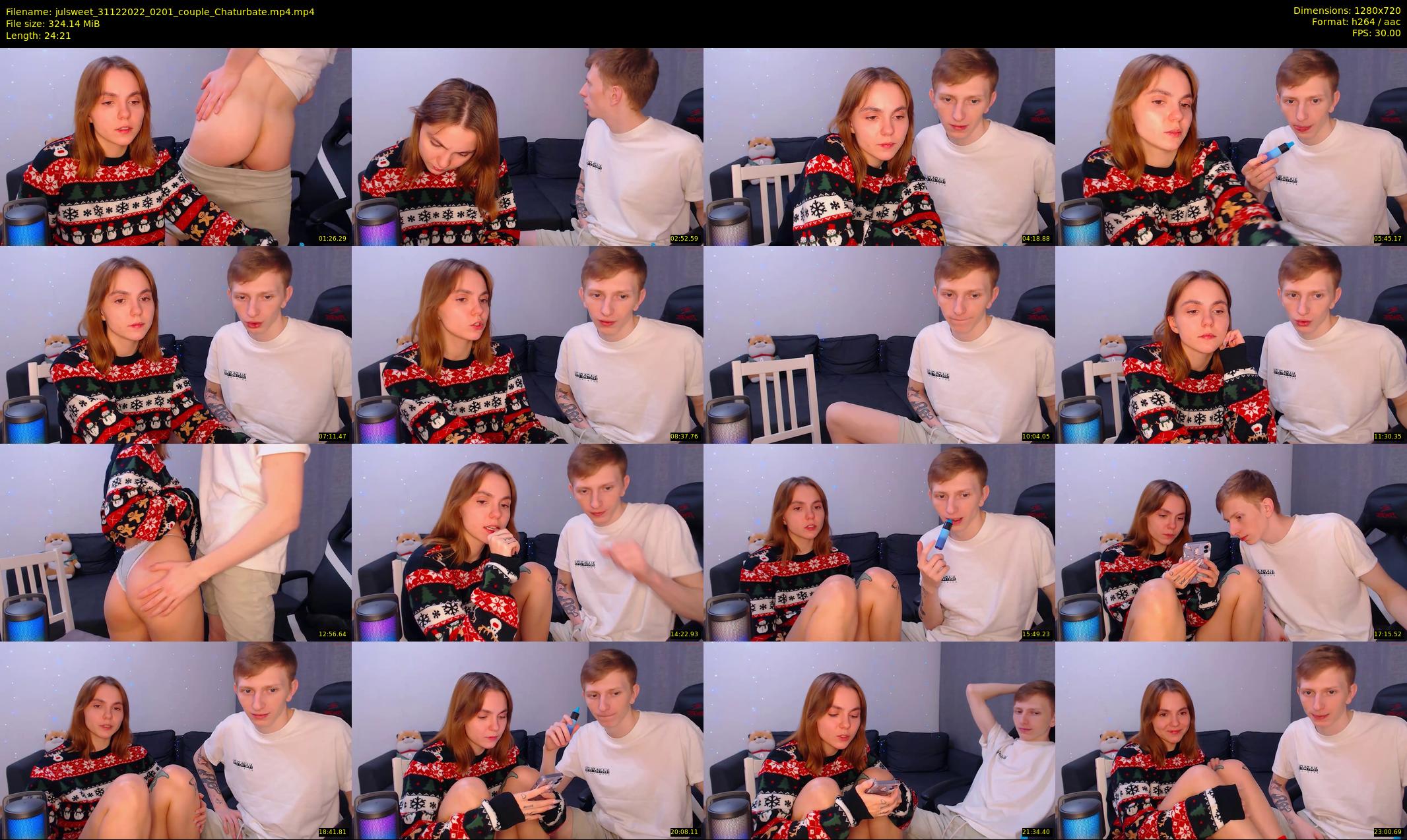 julsweet — 25 minute Chaturbate male cam show recording, 720p, Dec 31, 2022