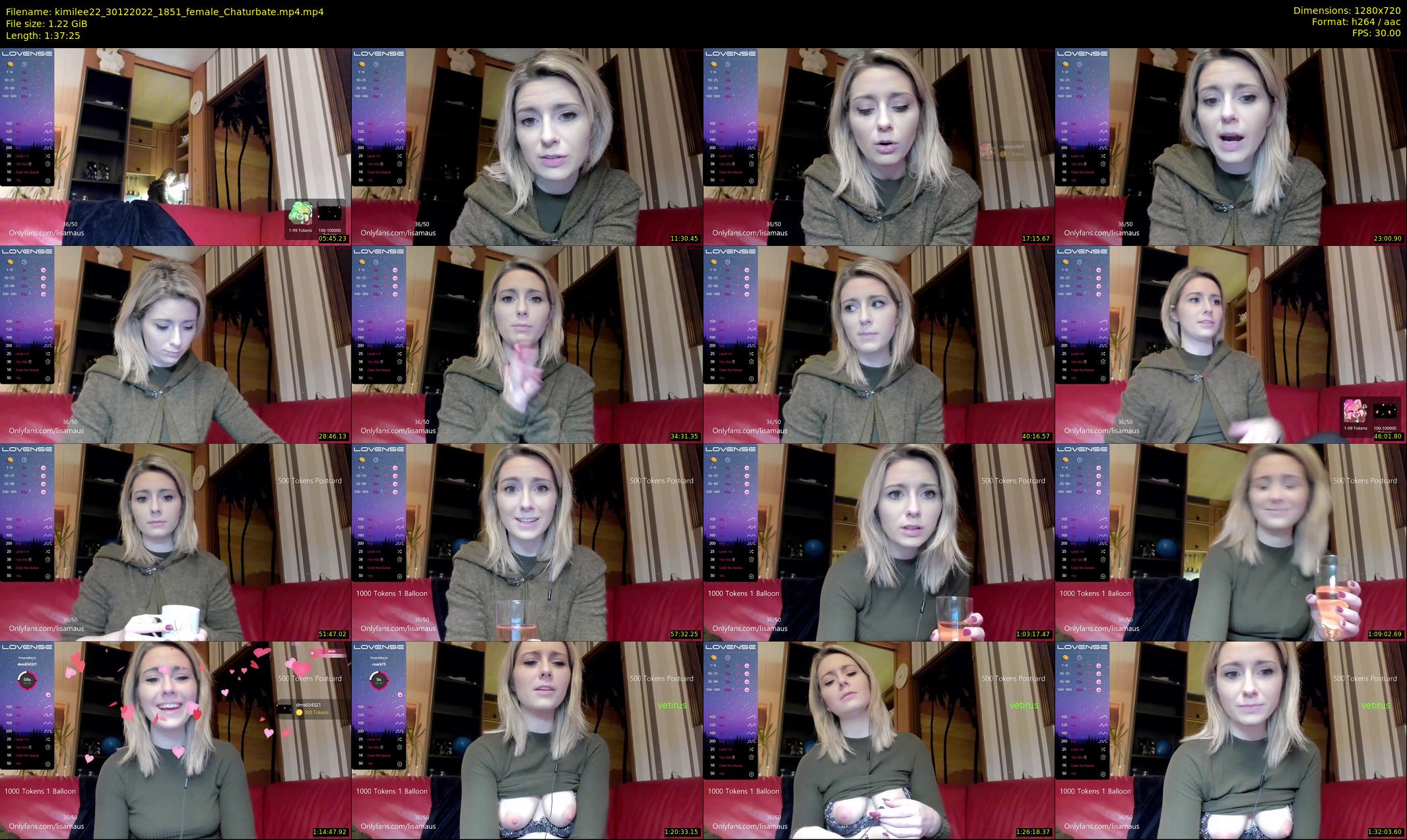 kimilee22 — 98 minute Chaturbate female cam show recording, 720p, Dec 30, 2022