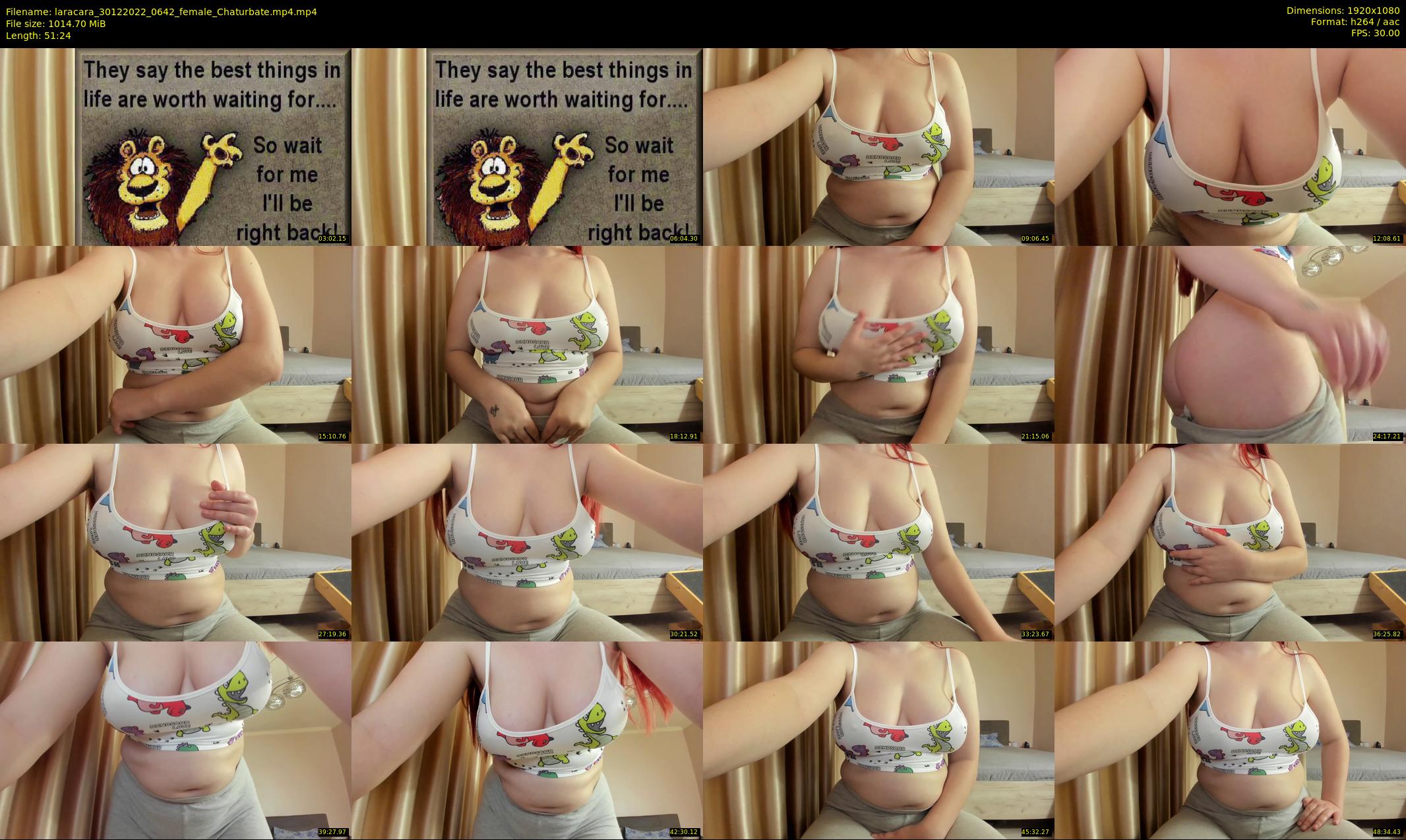 laracara — 52 minute Chaturbate female cam show recording, 1080p, Dec 30, 2022