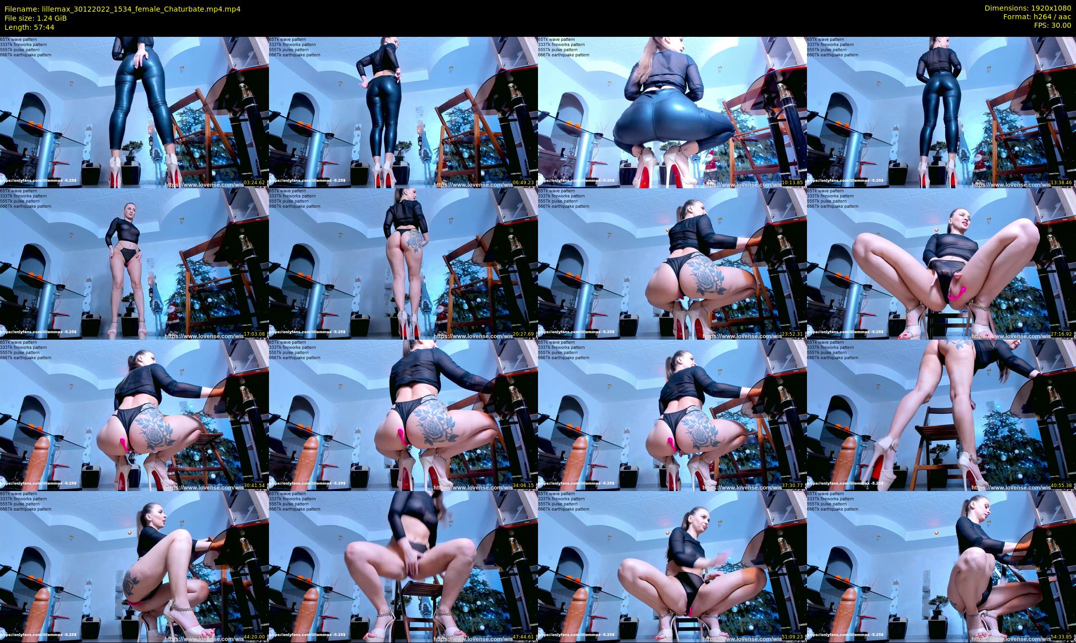 lillemax — 58 minute Chaturbate female cam show recording, 1080p, Dec 30, 2022
