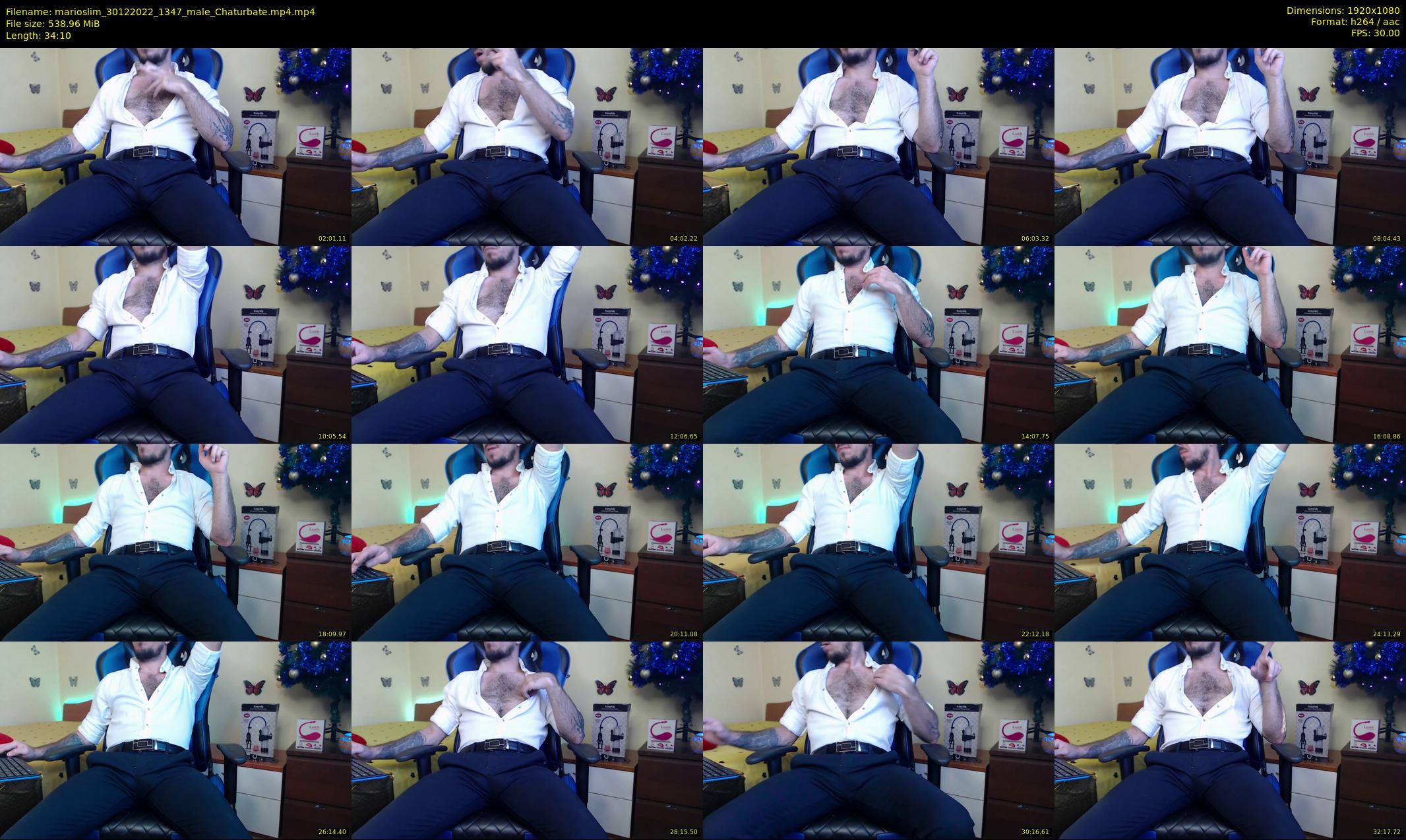 marioslim — 35 minute Chaturbate male cam show recording, 1080p, Dec 30, 2022