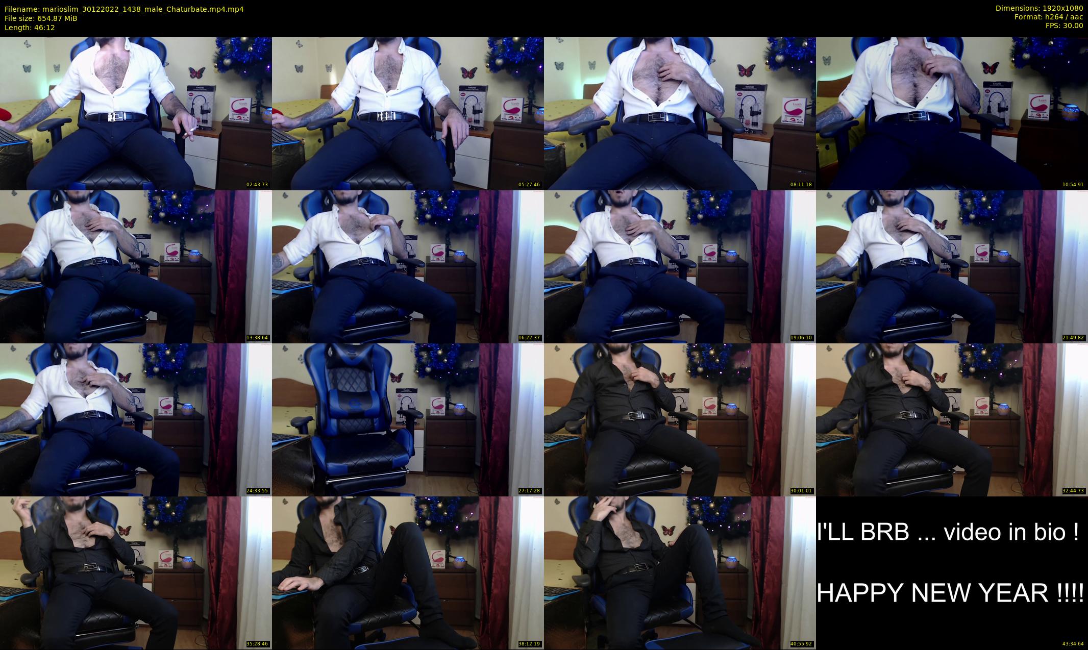 marioslim — 47 minute Chaturbate male cam show recording, 1080p, Dec 30, 2022