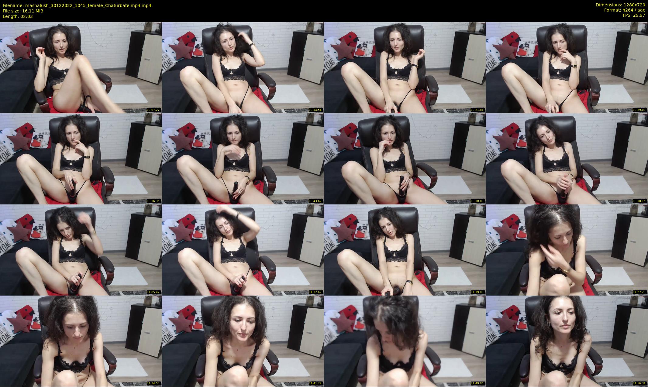 mashalush — 3 minute Chaturbate female cam show recording, 720p, Dec 30, 2022
