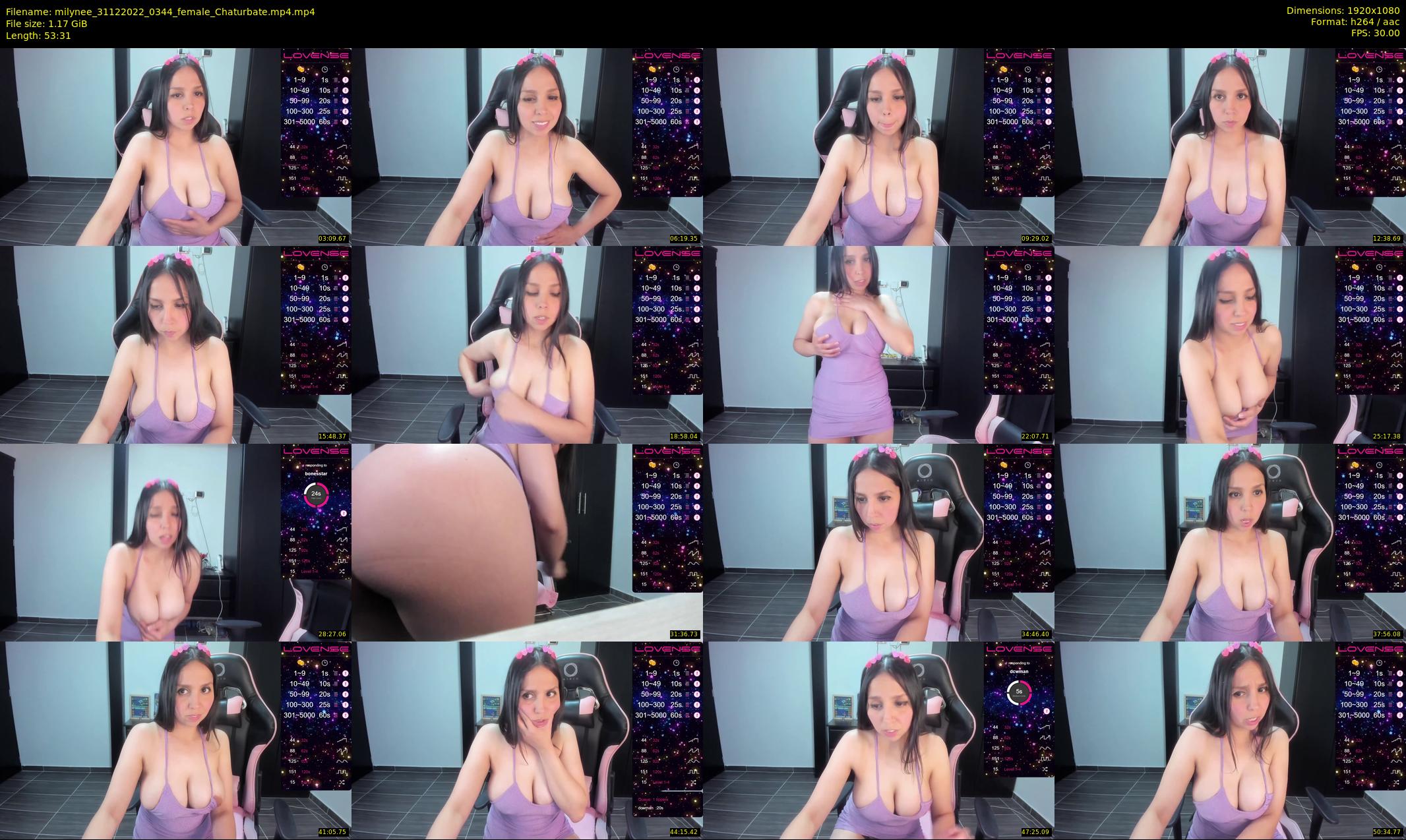 milynee — 54 minute Chaturbate female cam show recording, 1080p, Dec 31, 2022