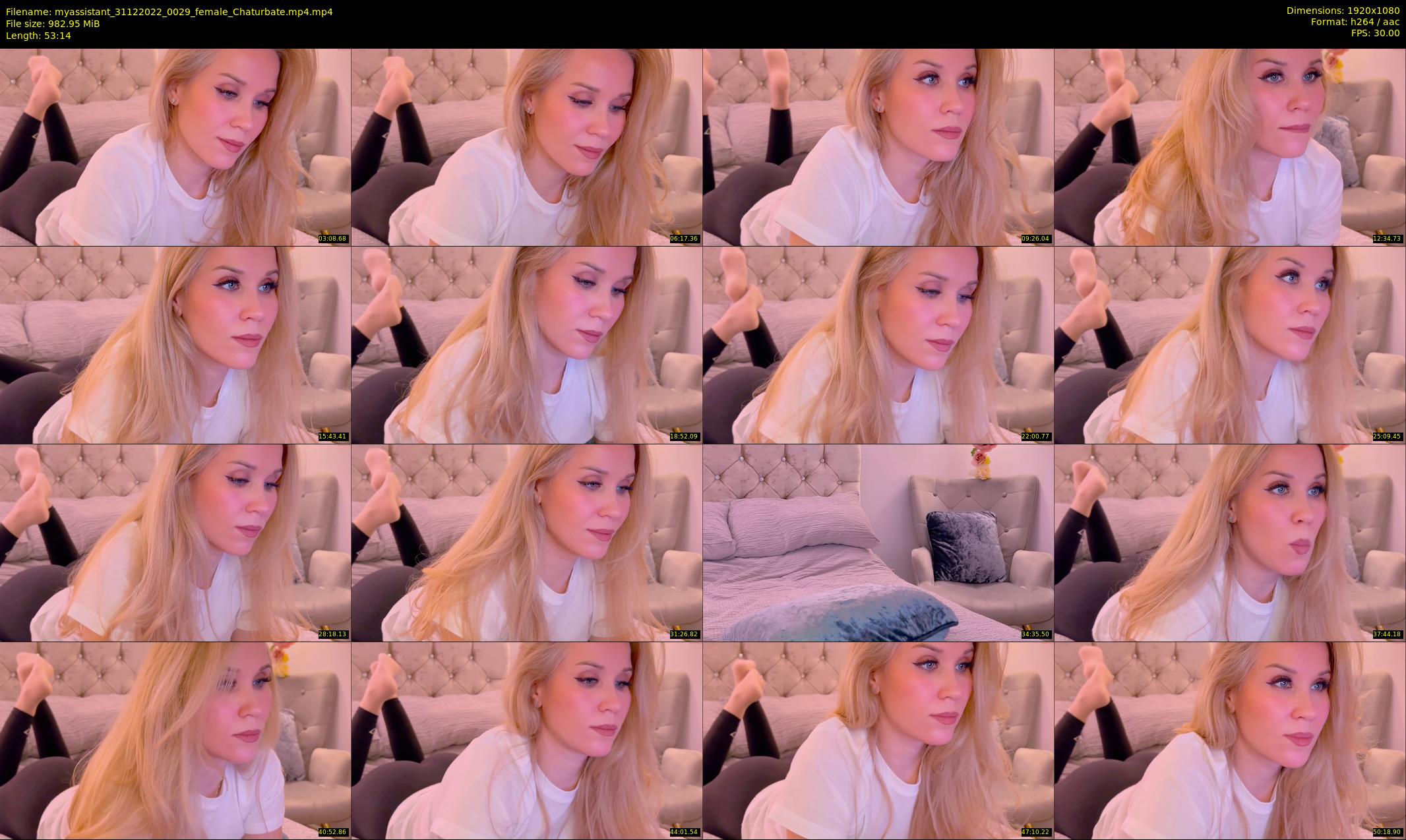 myassistant — 54 minute Chaturbate female cam show recording, 1080p, Dec 31, 2022