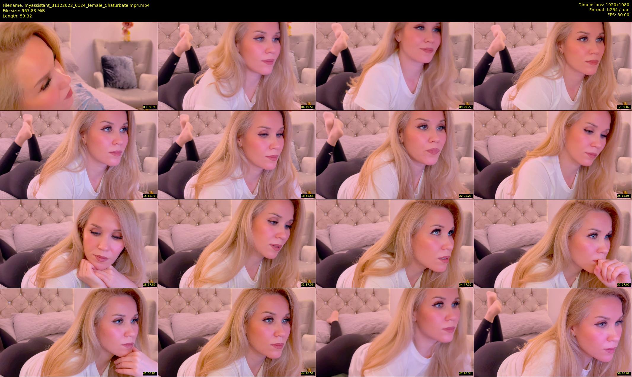 myassistant — 54 minute Chaturbate female cam show recording, 1080p, Dec 31, 2022