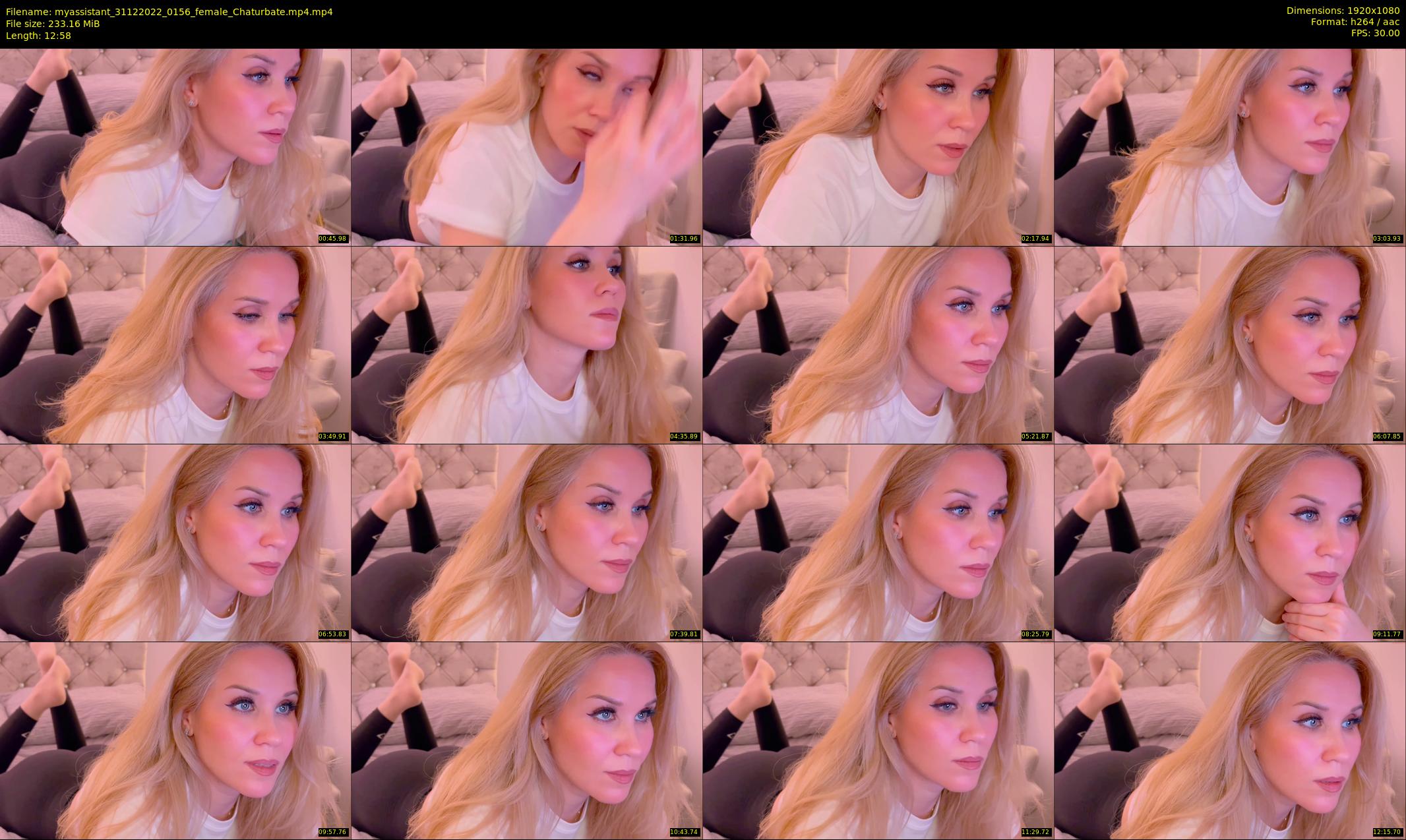 myassistant — 13 minute Chaturbate female cam show recording, 1080p, Dec 31, 2022