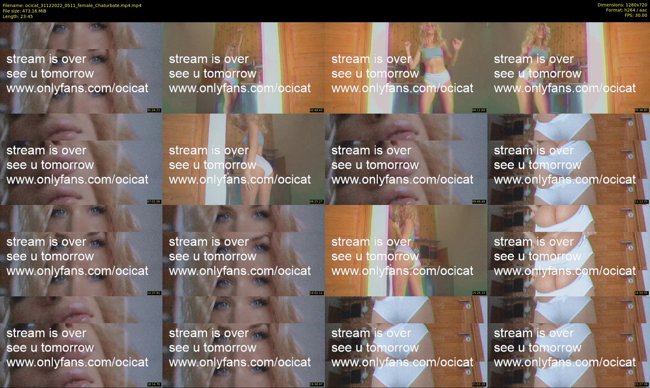 ocicat — 24 minute Chaturbate female cam show recording, 720p, Dec 31, 2022