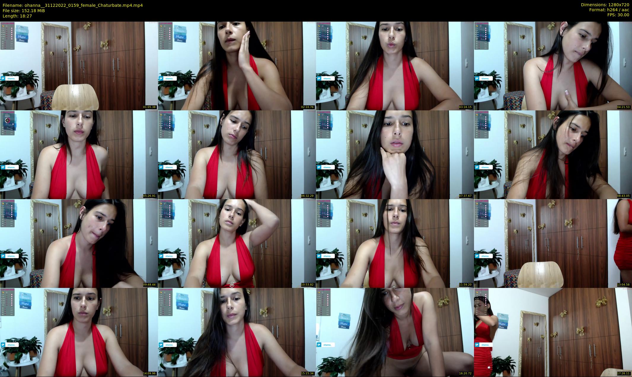 ohanna_ — 19 minute Chaturbate female cam show recording, 720p, Dec 31, 2022