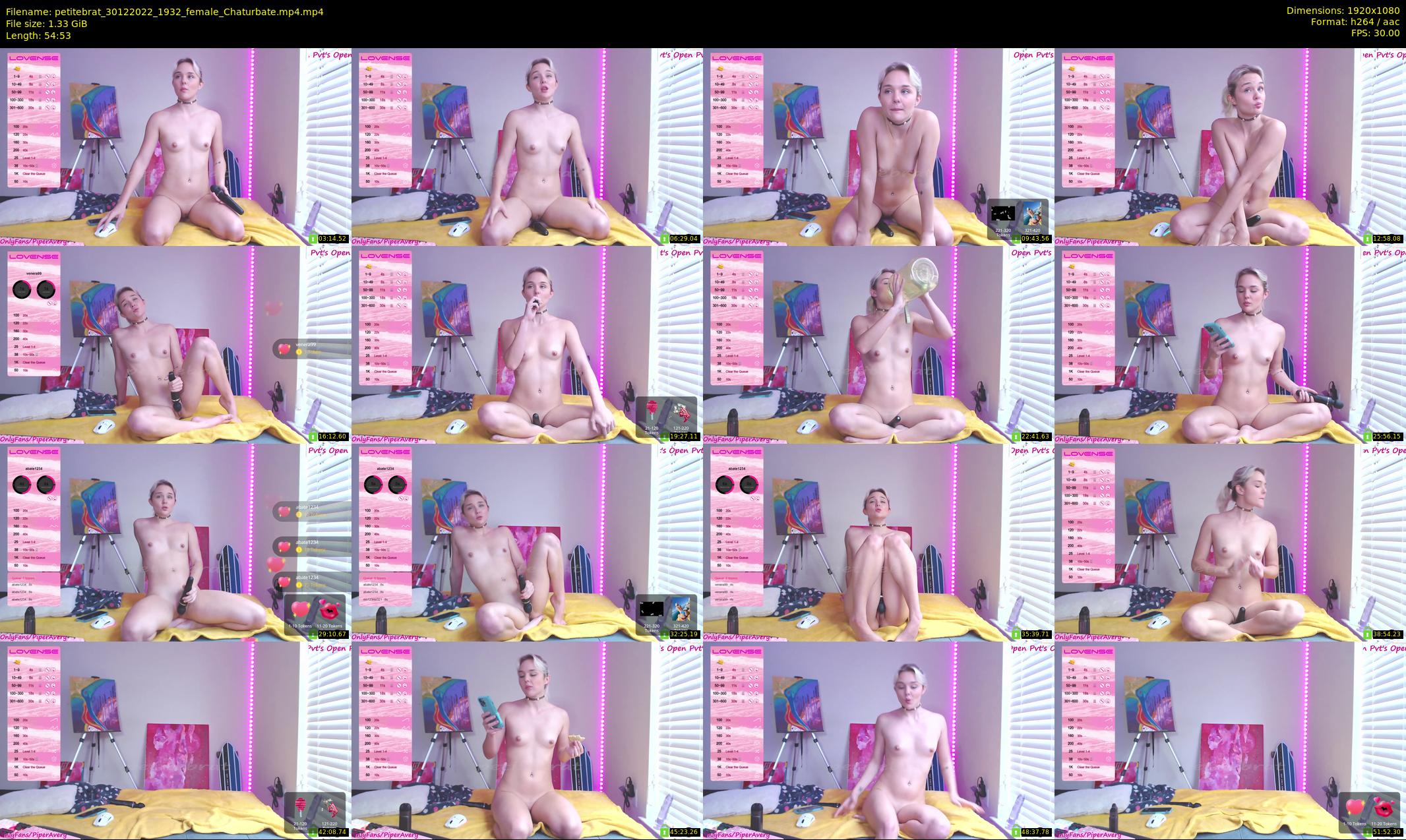 petitebrat — 55 minute Chaturbate female cam show recording, 1080p, Dec 30, 2022