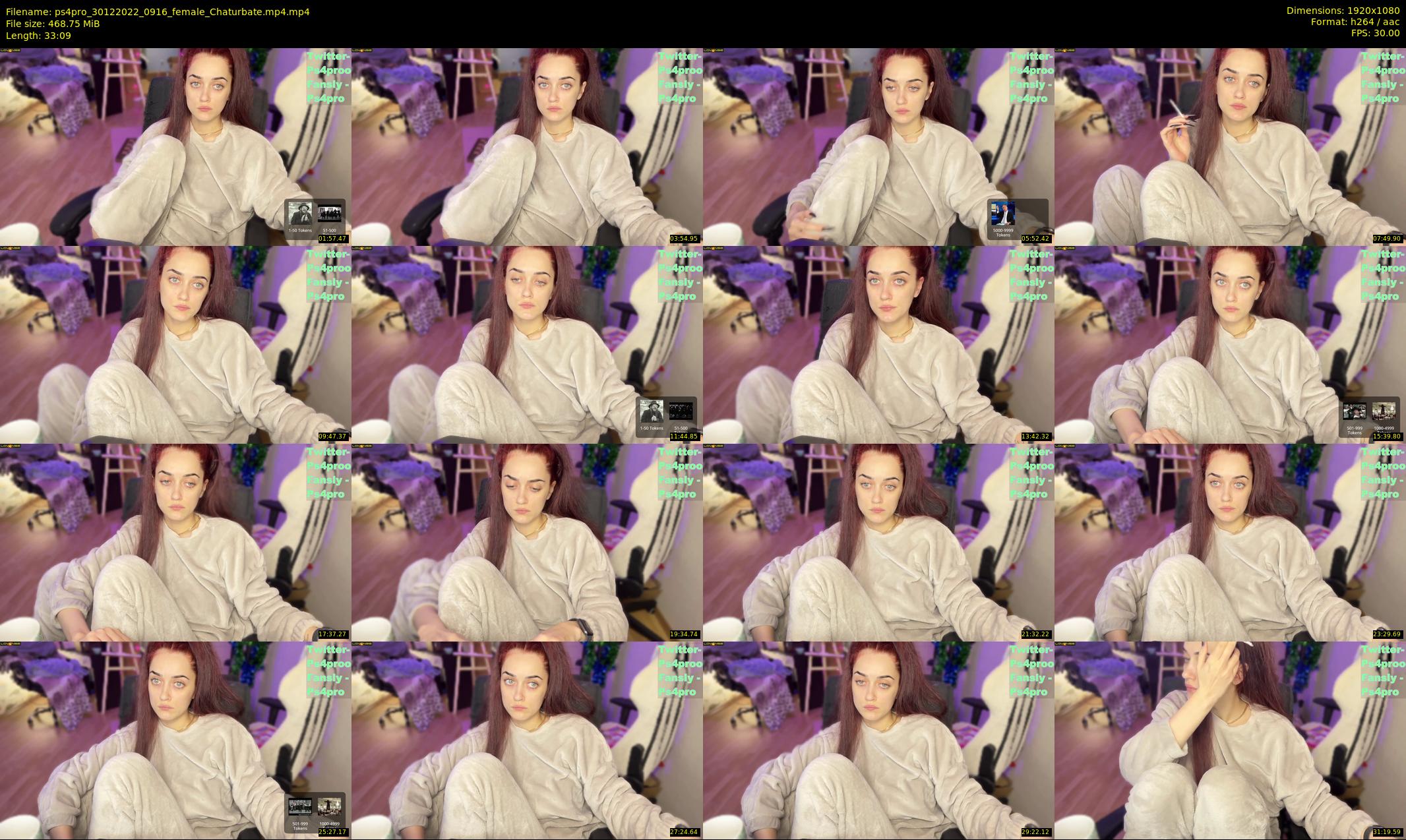 ps4pro — 34 minute Chaturbate female cam show recording, 1080p, Dec 30, 2022