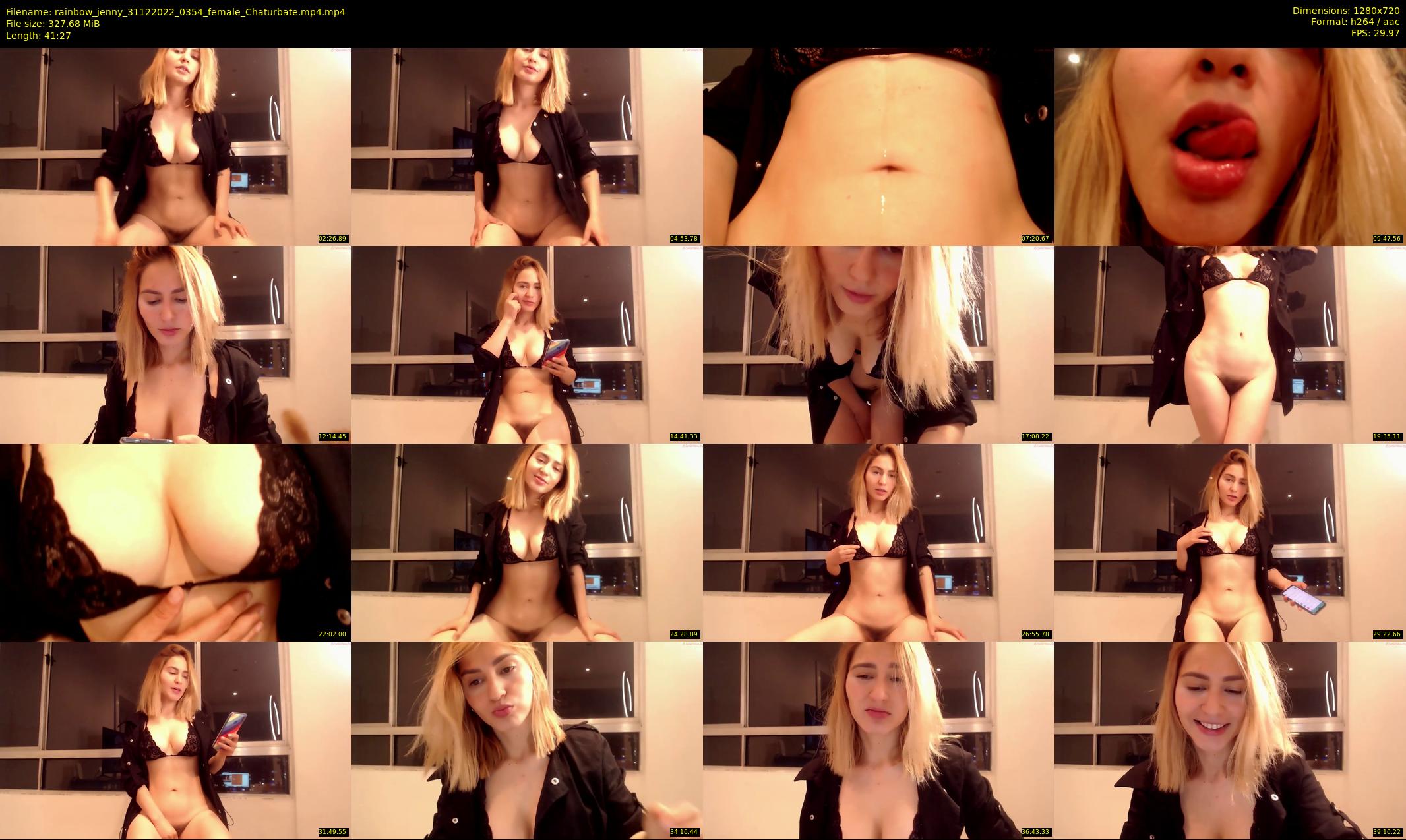 rainbow_jenny — 42 minute Chaturbate female cam show recording, 720p, Dec 31, 2022