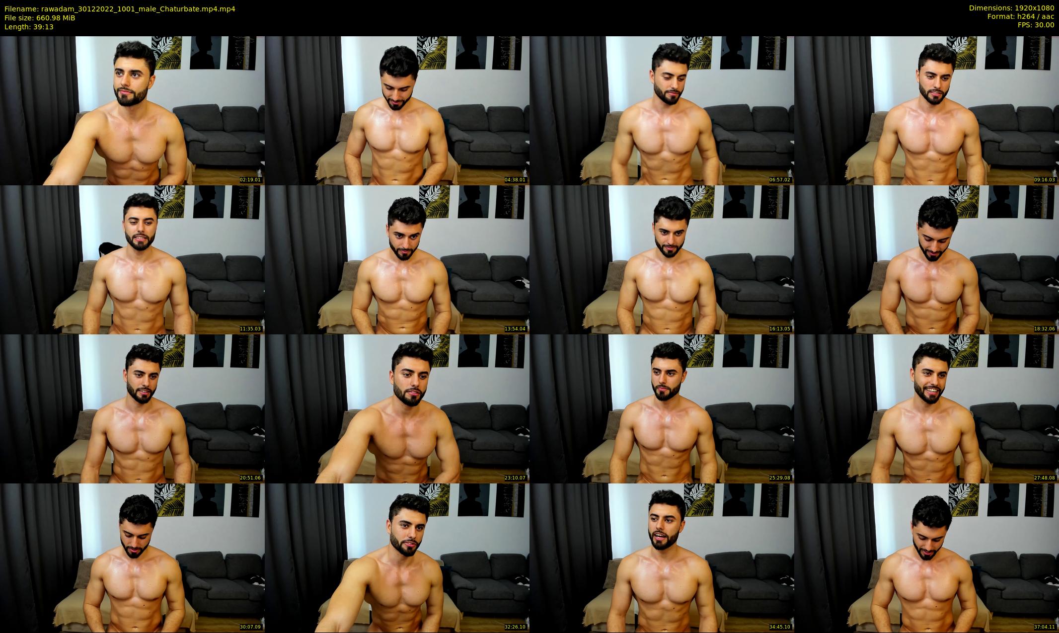 rawadam — 40 minute Chaturbate male cam show recording, 1080p, Dec 30, 2022