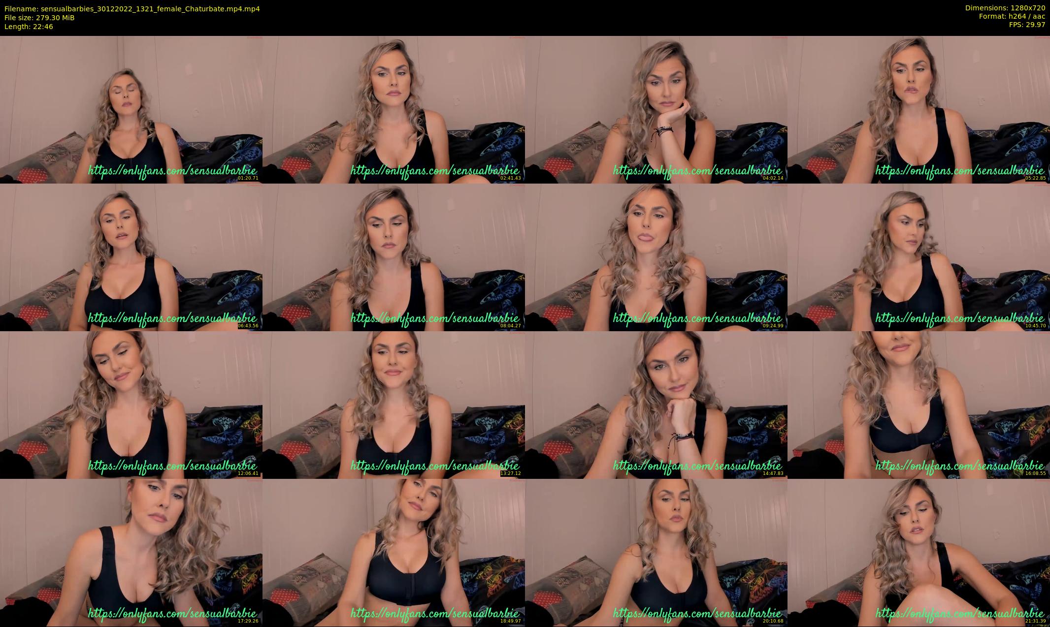 sensualbarbies — 23 minute Chaturbate female cam show recording, 720p, Dec 30, 2022