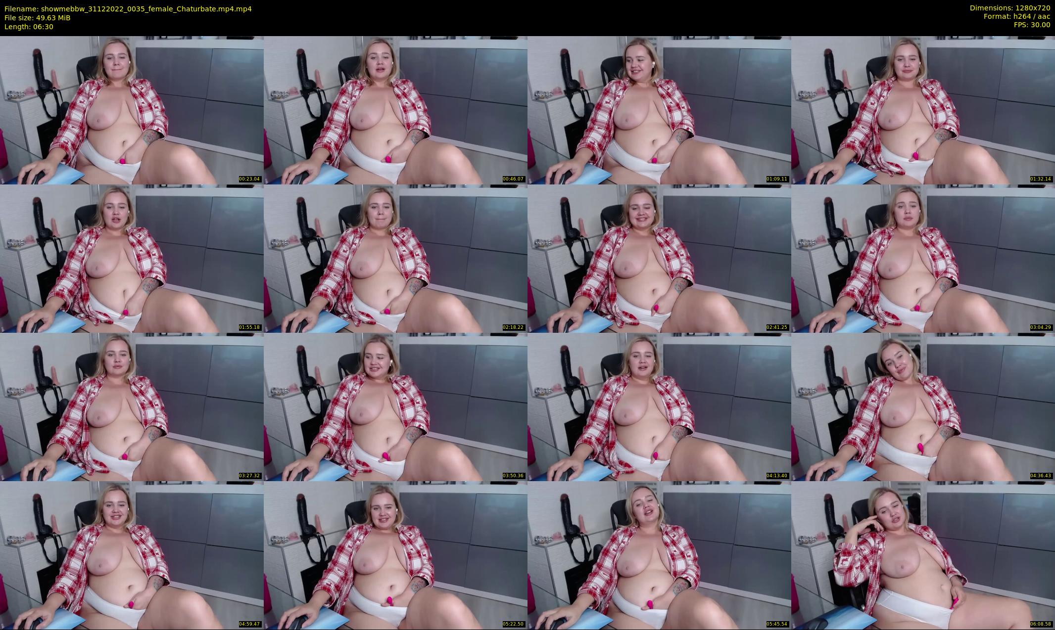 showmebbw — 7 minute Chaturbate female cam show recording, 720p, Dec 31, 2022