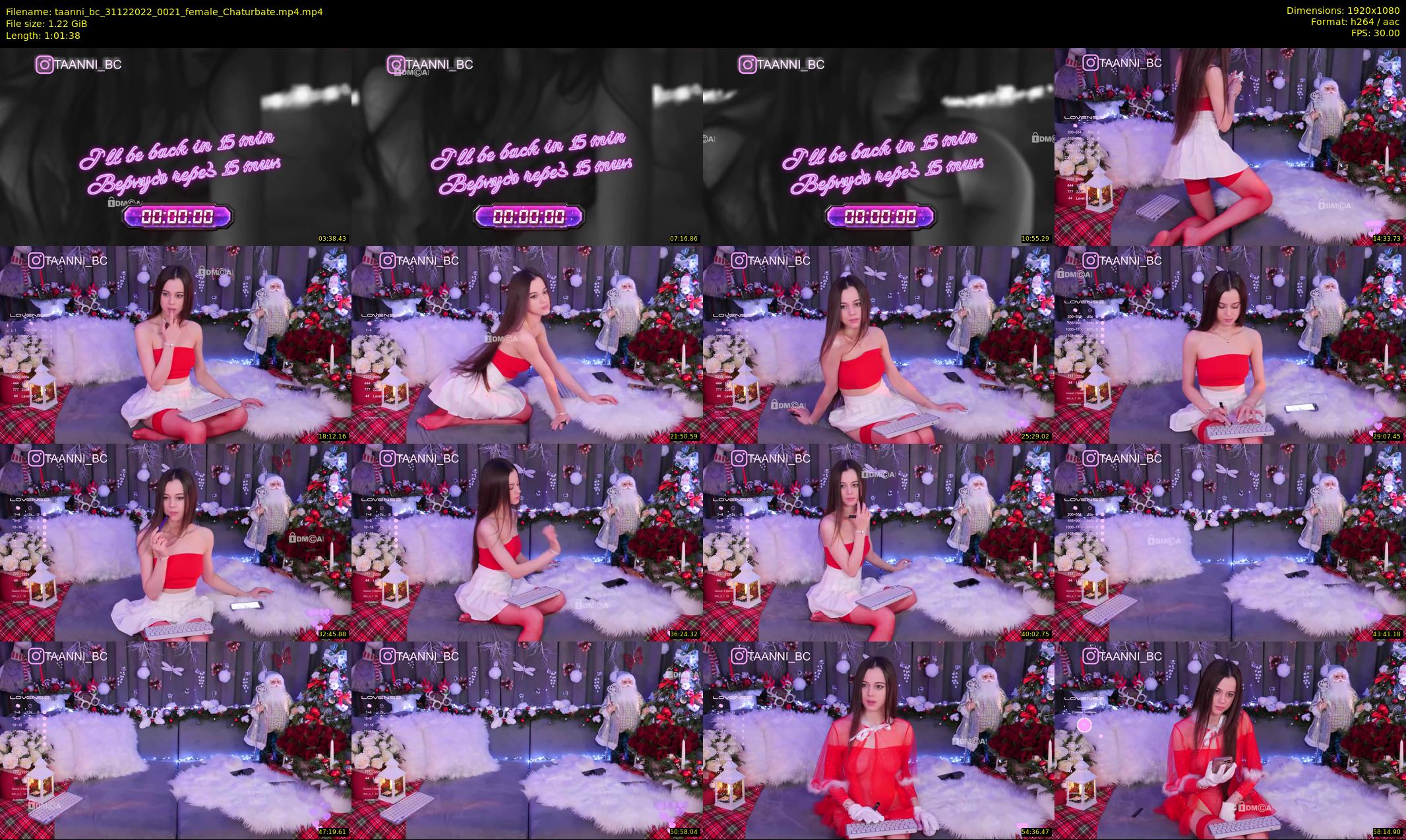 taanni_bc — 62 minute Chaturbate female cam show recording, 1080p, Dec 31, 2022