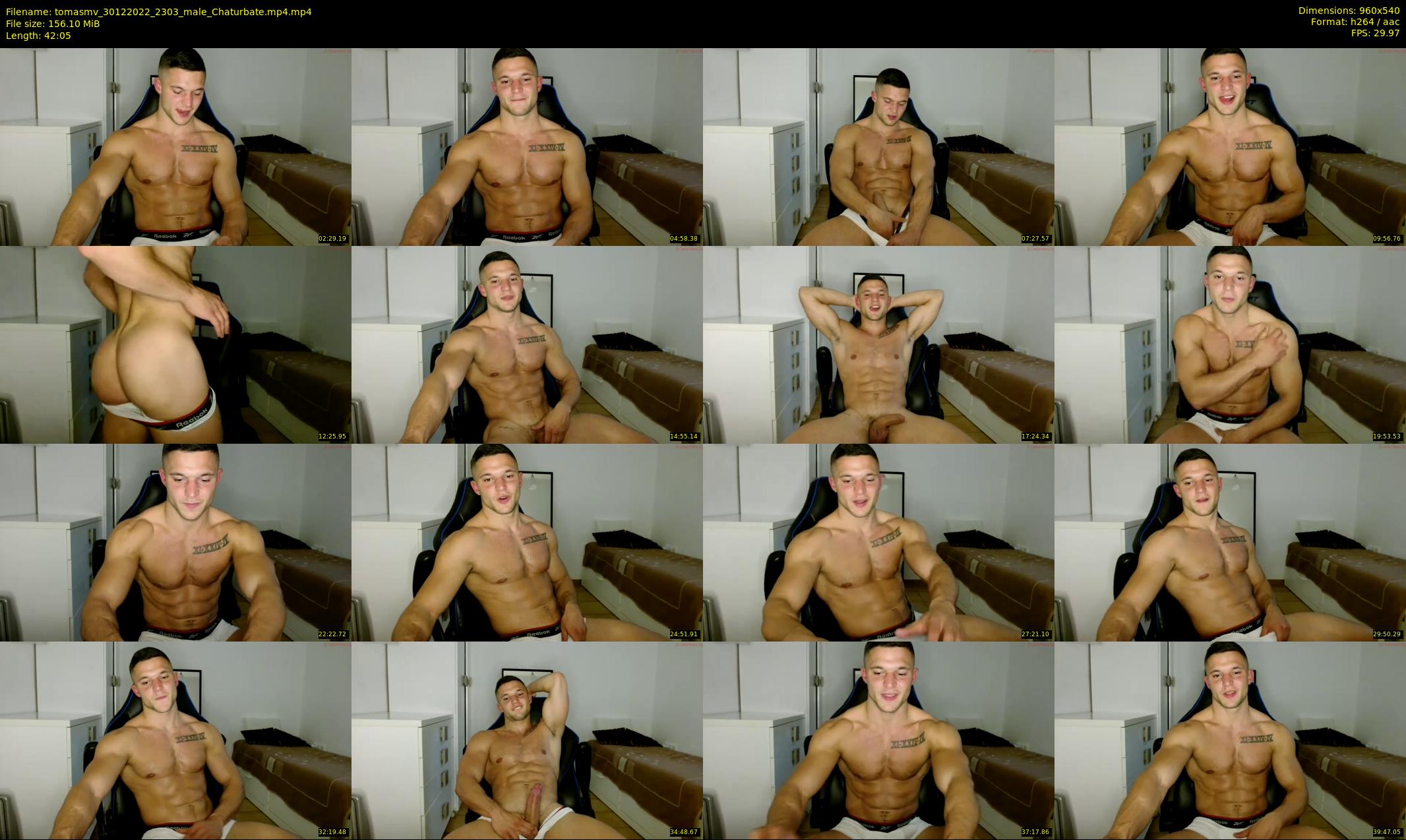 tomasmv — 43 minute Chaturbate male cam show recording, 480p, Dec 30, 2022