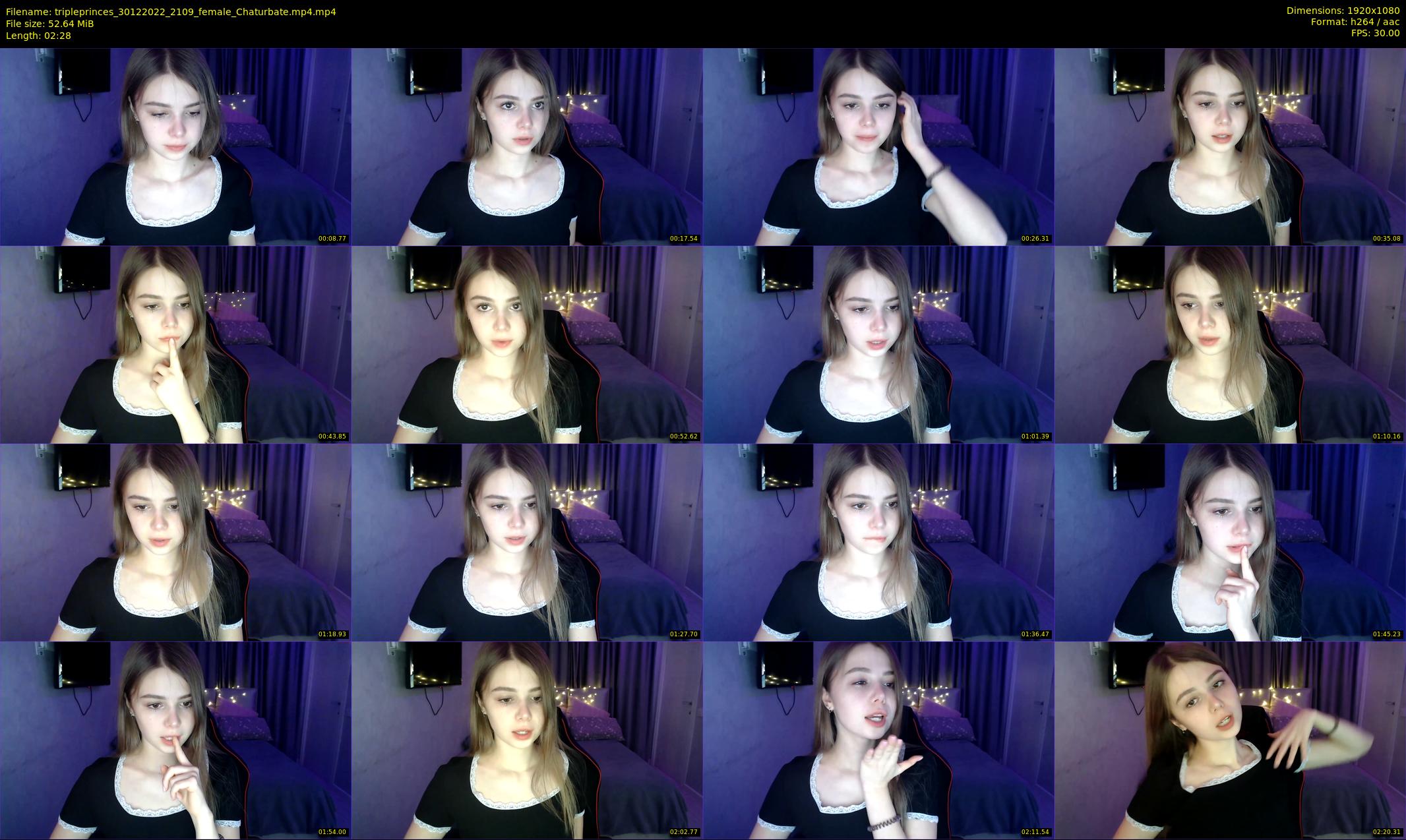 tripleprinces — 3 minute Chaturbate female cam show recording, 1080p, Dec 30, 2022