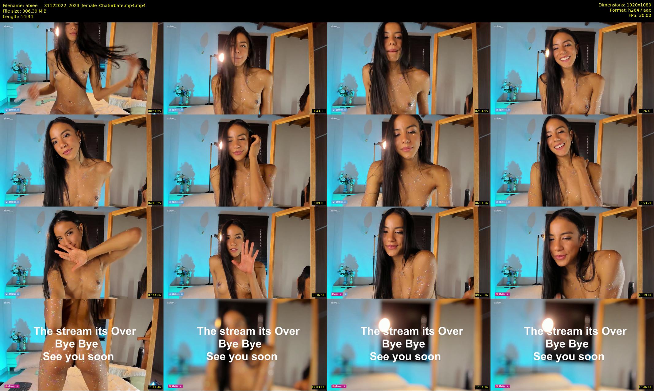 abiee__ — 15 minute Chaturbate female cam show recording, 1080p, Dec 31, 2022