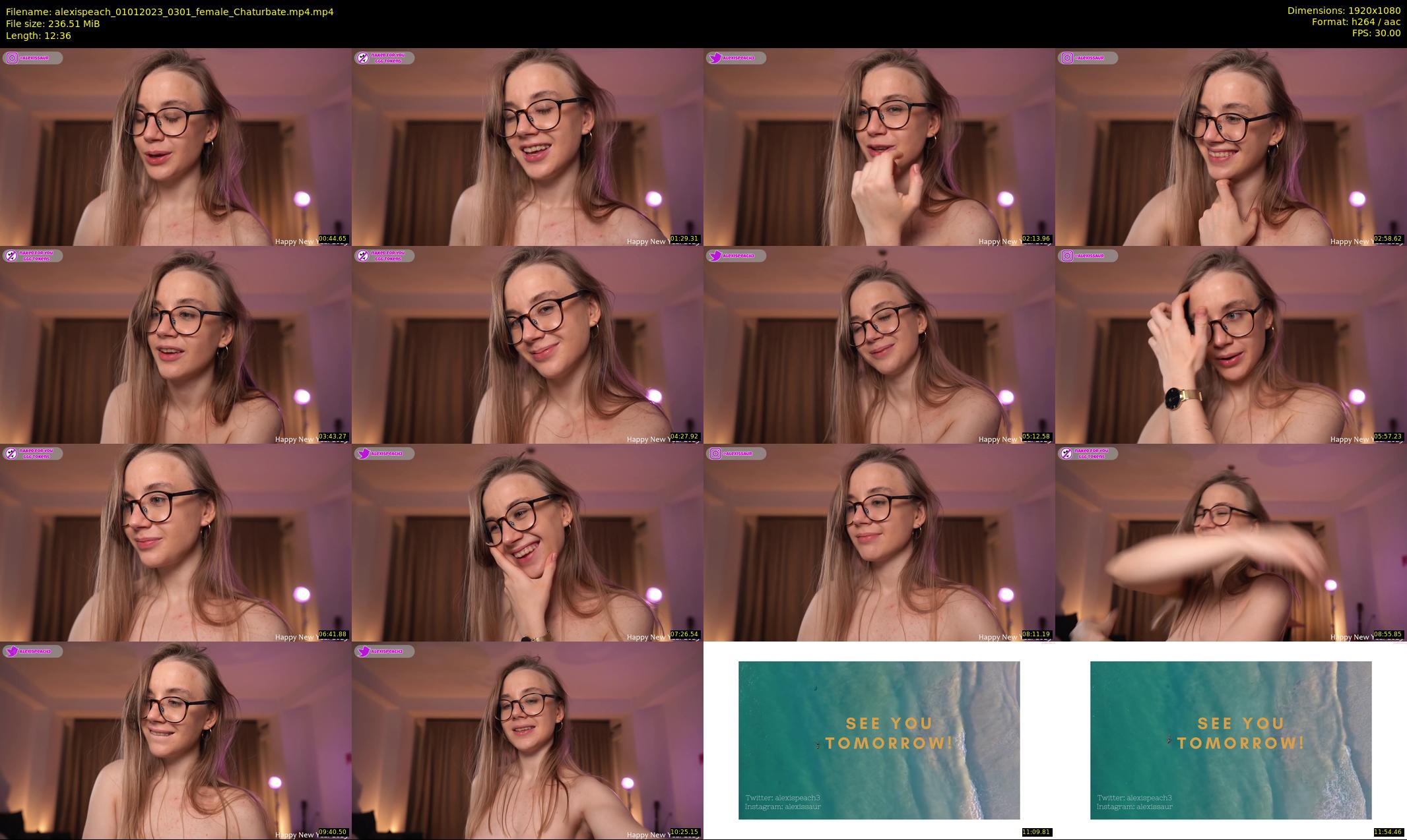 alexispeach — 13 minute Chaturbate female cam show recording, 1080p, Jan 1, 2023