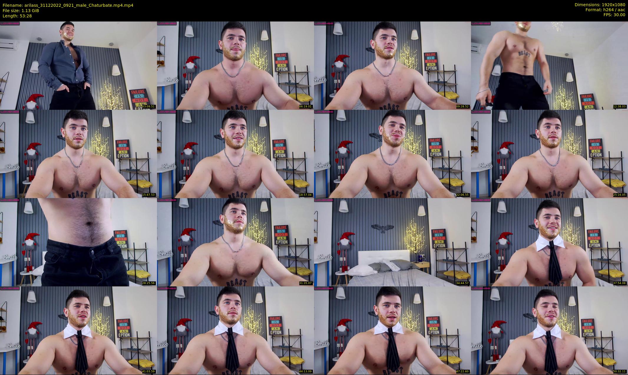 arilass — 54 minute Chaturbate male cam show recording, 1080p, Dec 31, 2022
