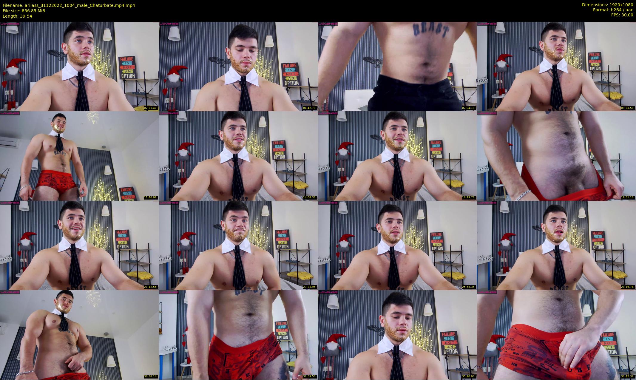 arilass — 40 minute Chaturbate male cam show recording, 1080p, Dec 31, 2022