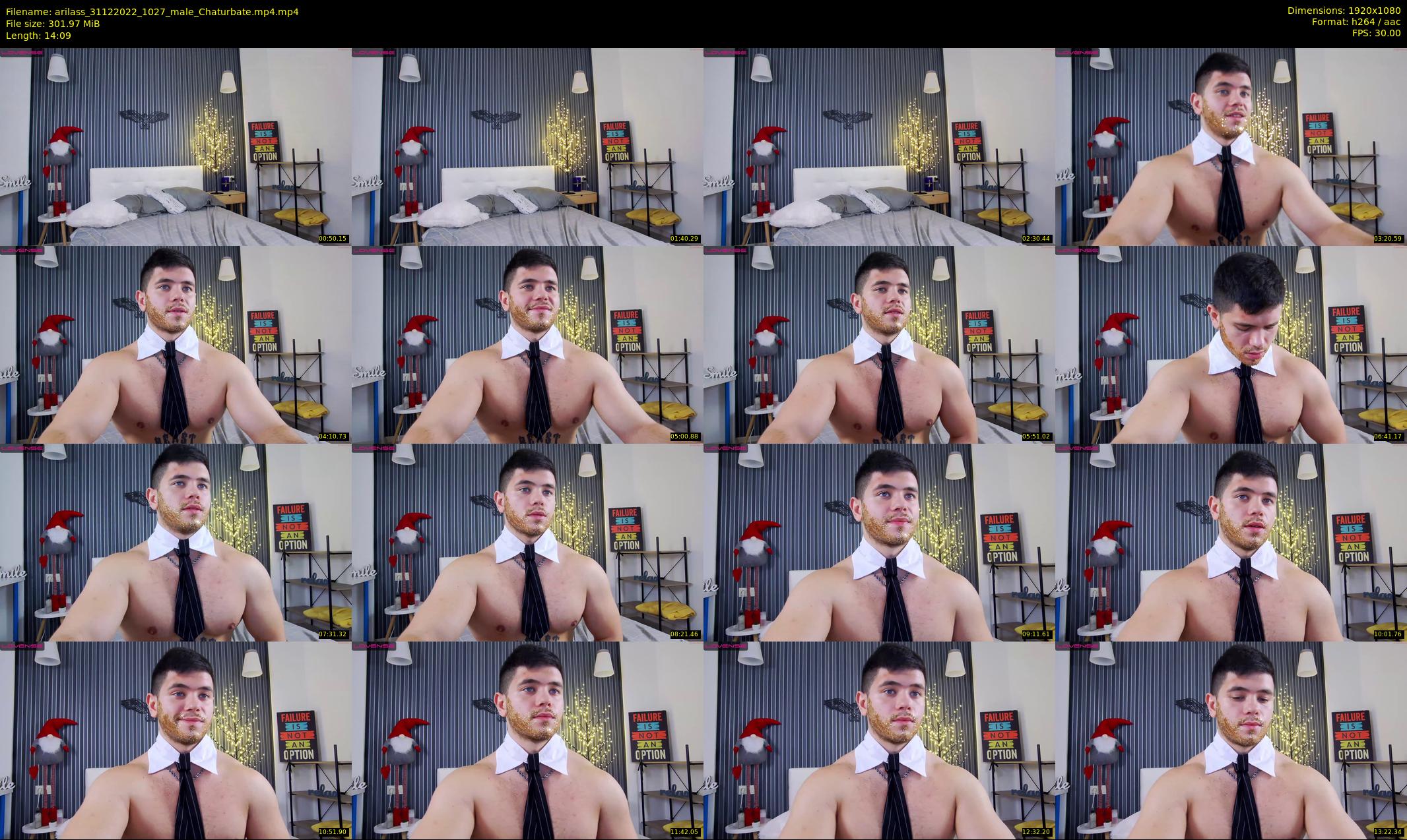 arilass — 15 minute Chaturbate male cam show recording, 1080p, Dec 31, 2022
