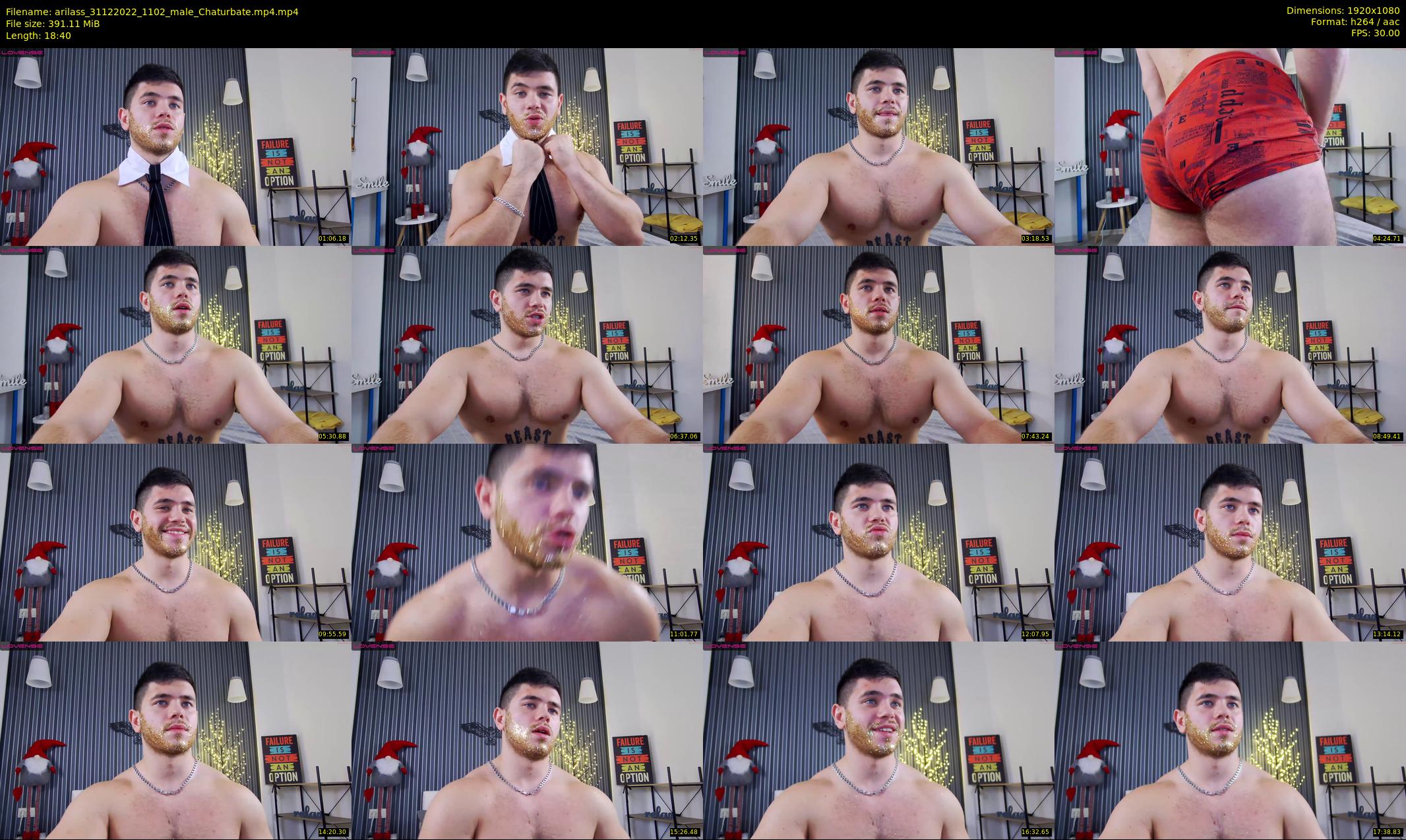 arilass — 19 minute Chaturbate male cam show recording, 1080p, Dec 31, 2022