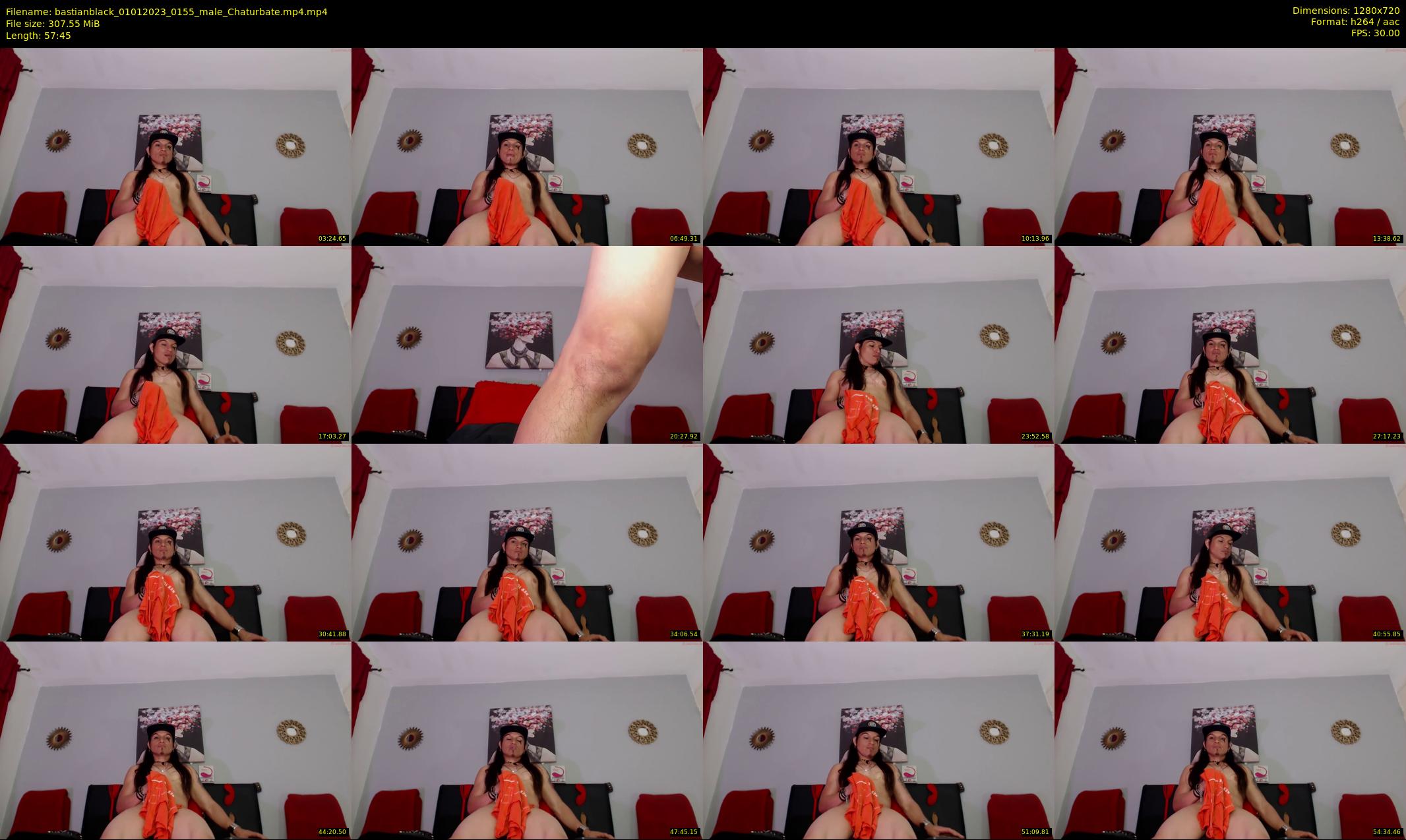 bastianblack — 58 minute Chaturbate male cam show recording, 720p, Jan 1, 2023