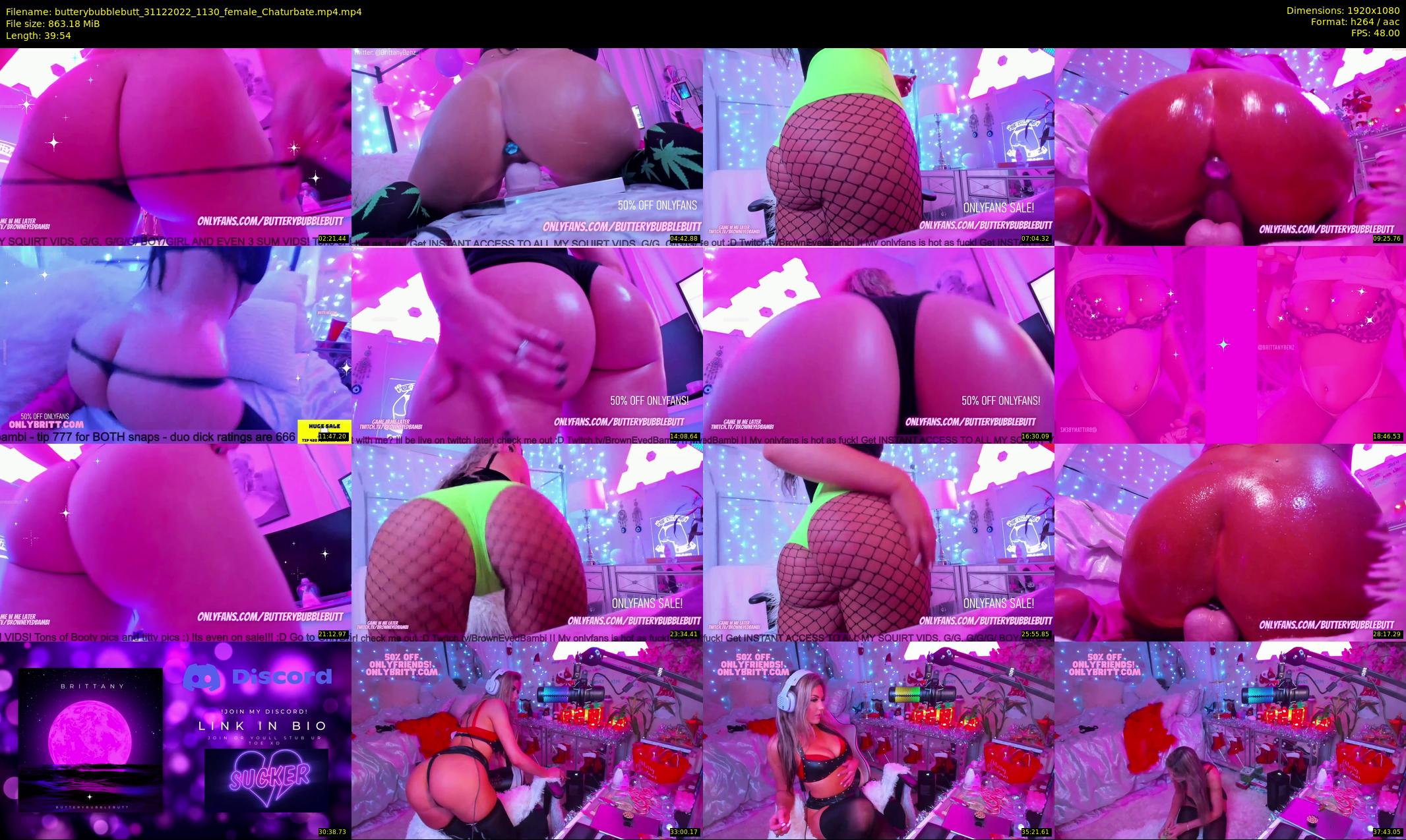 butterybubblebutt — 40 minute Chaturbate couple cam show recording, 1080p, Dec 31, 2022