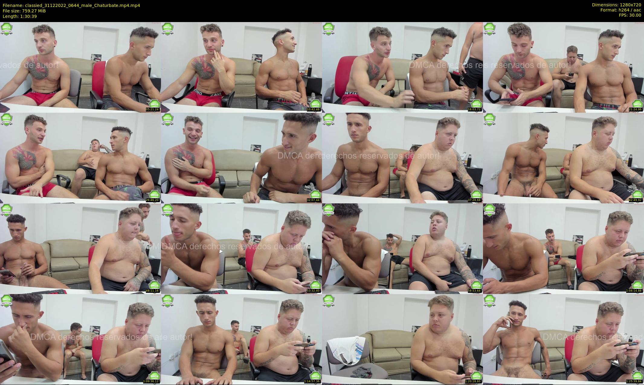 classied — 91 minute Chaturbate male cam show recording, 720p, Dec 31, 2022