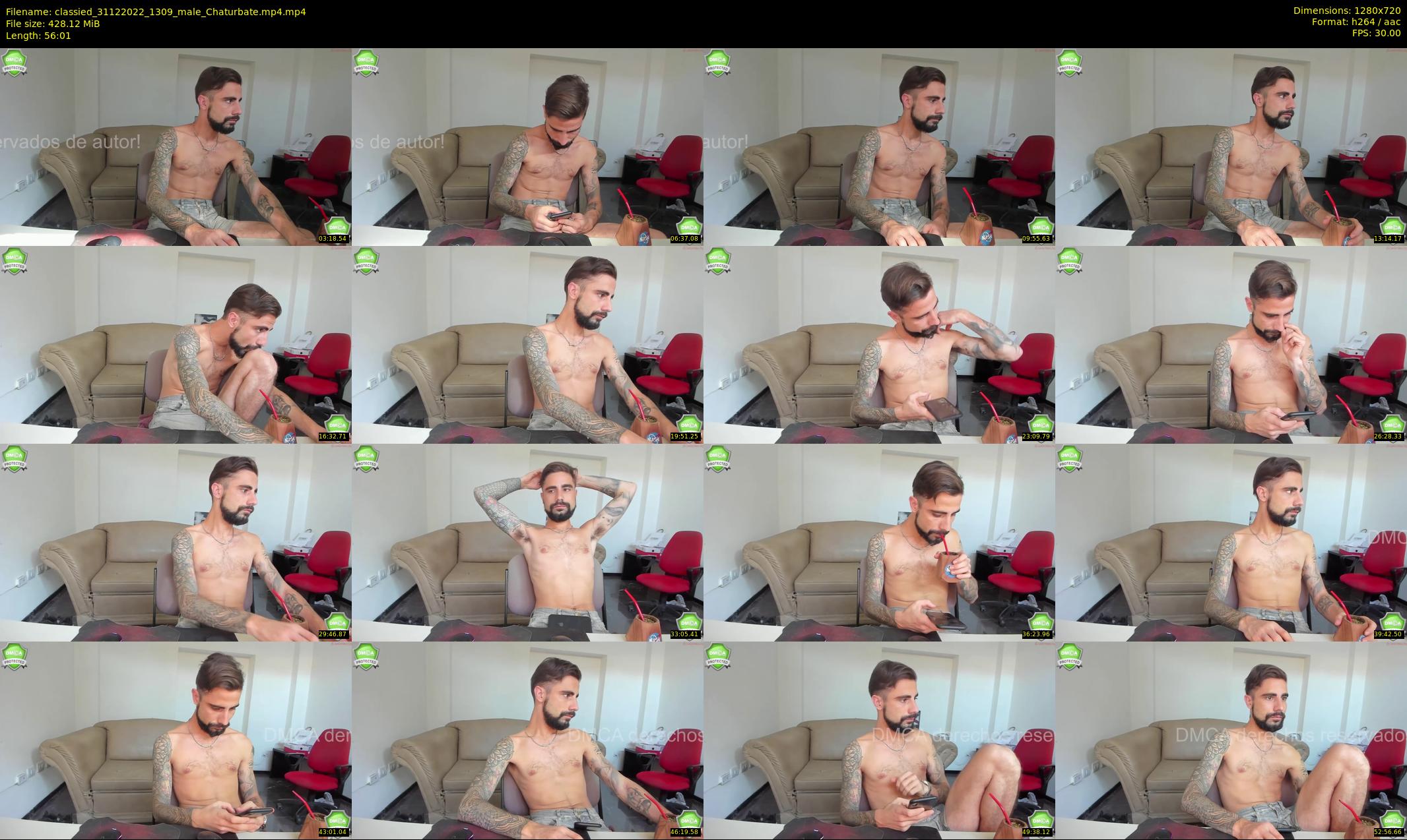 classied — 57 minute Chaturbate male cam show recording, 720p, Dec 31, 2022