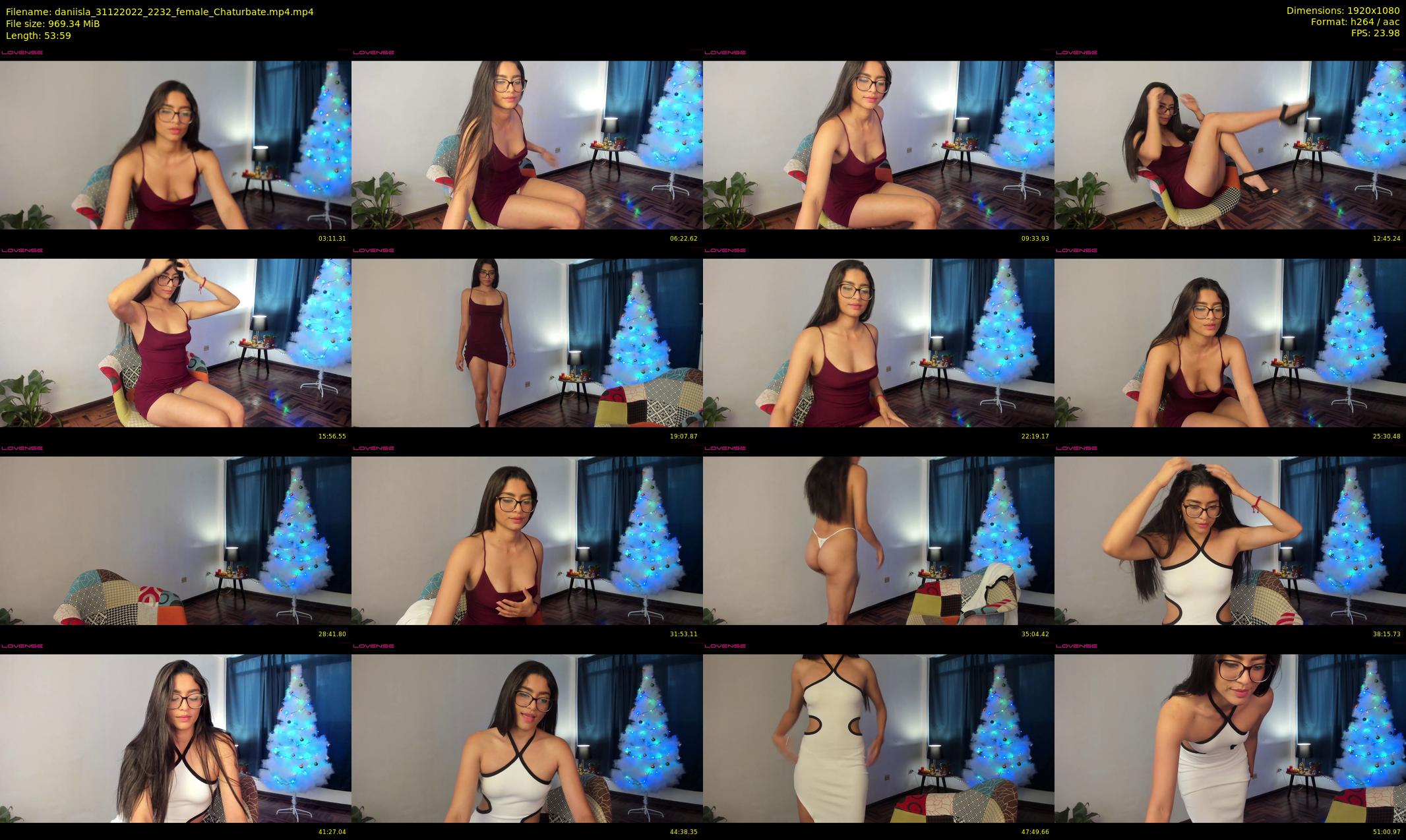 daniisla — 54 minute Chaturbate female cam show recording, 1080p, Dec 31, 2022