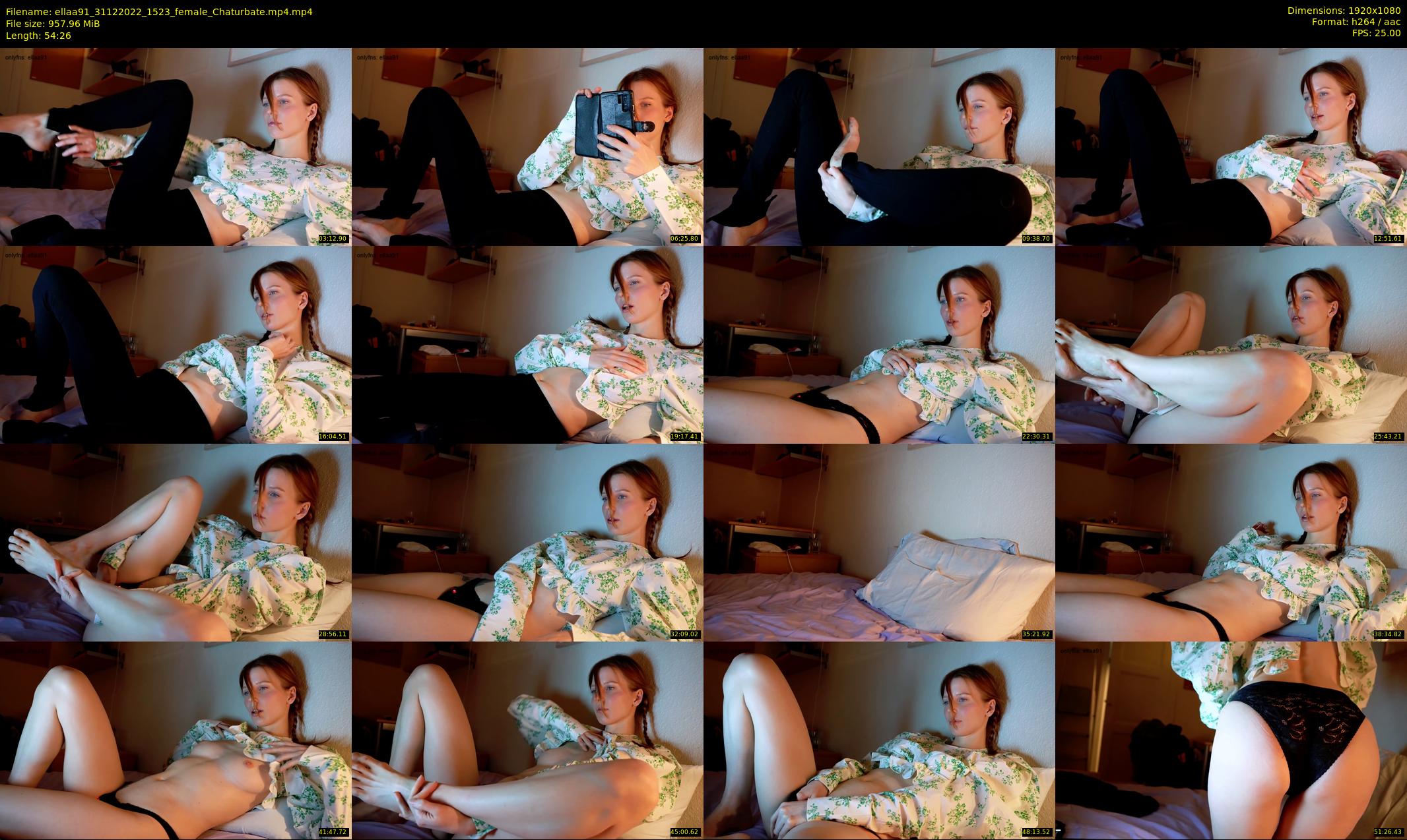 ellaa91 — 55 minute Chaturbate female cam show recording, 1080p, Dec 31, 2022