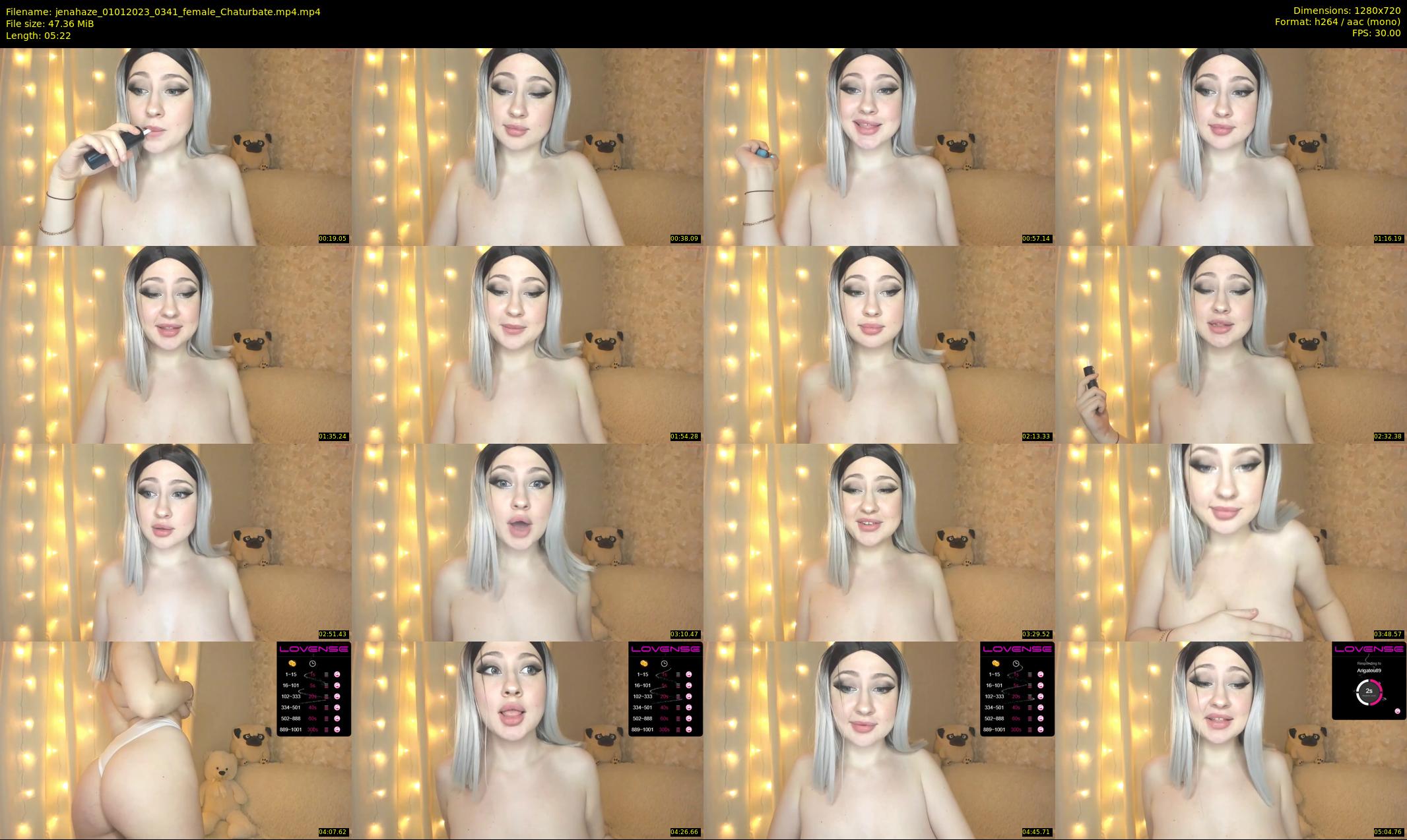 jenahaze — 6 minute Chaturbate female cam show recording, 720p, Jan 1, 2023