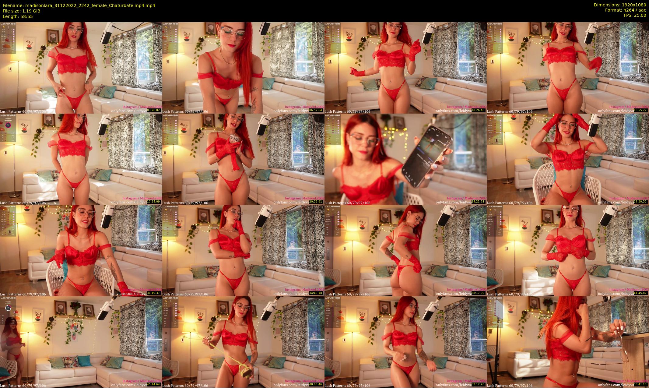 madisonlara — 59 minute Chaturbate female cam show recording, 1080p, Dec 31, 2022