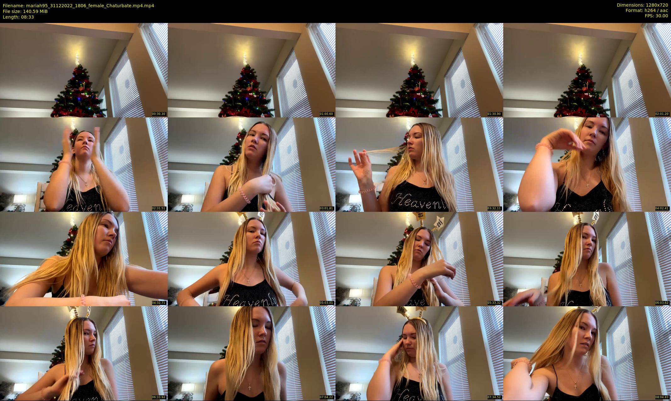 mariah95 — 9 minute Chaturbate female cam show recording, 720p, Dec 31, 2022