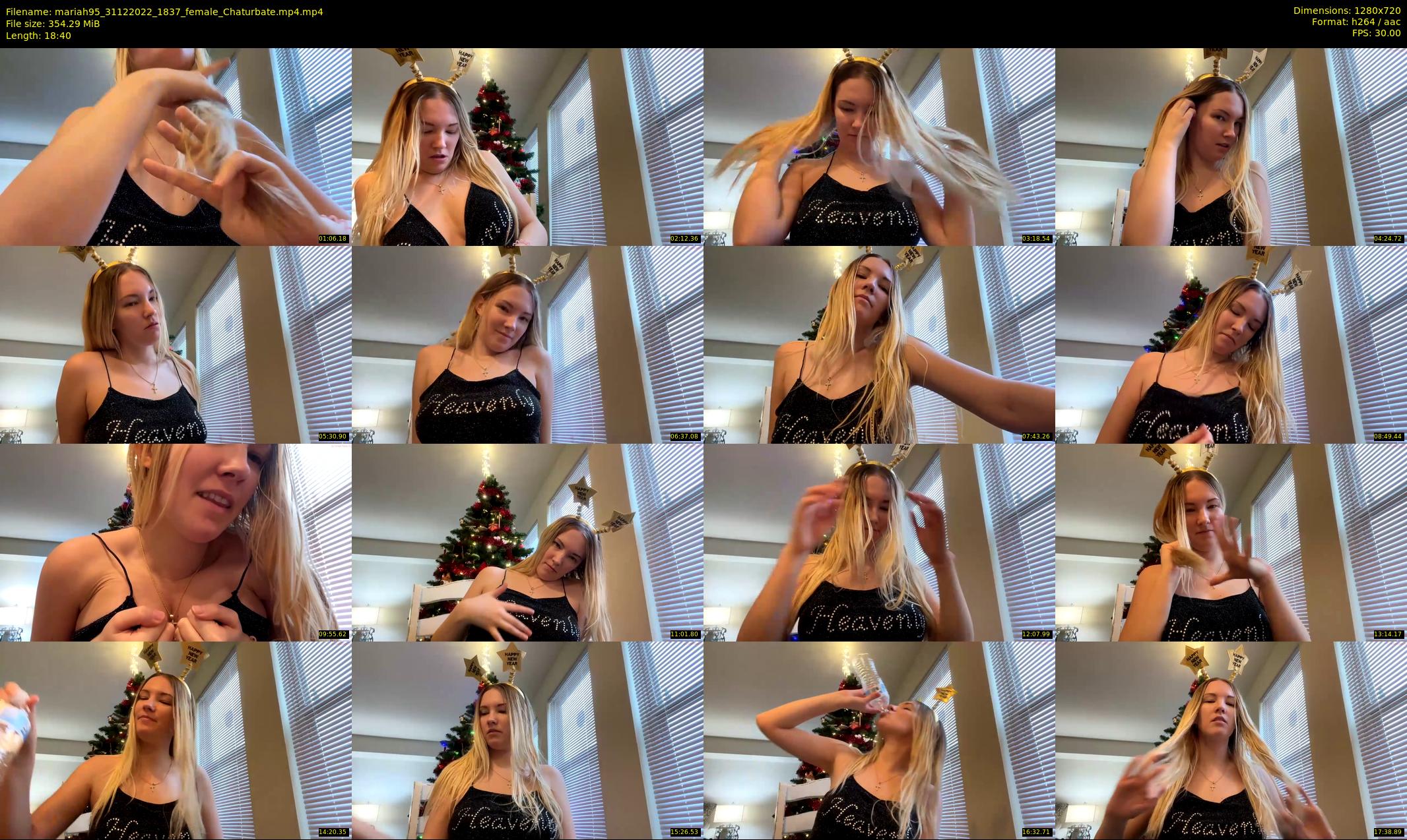 mariah95 — 19 minute Chaturbate female cam show recording, 720p, Dec 31, 2022