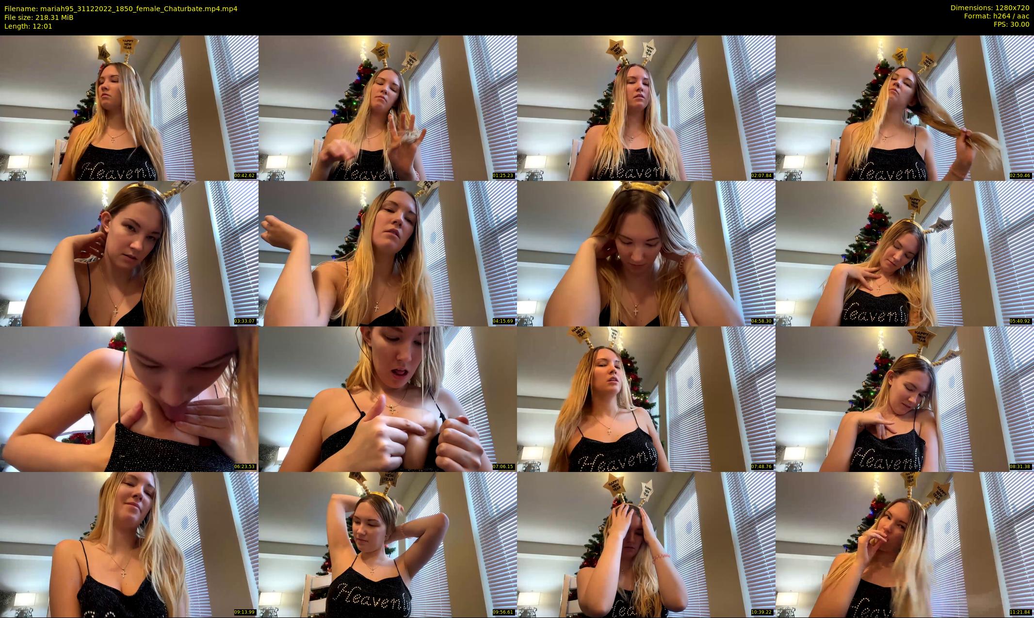 mariah95 — 13 minute Chaturbate female cam show recording, 720p, Dec 31, 2022