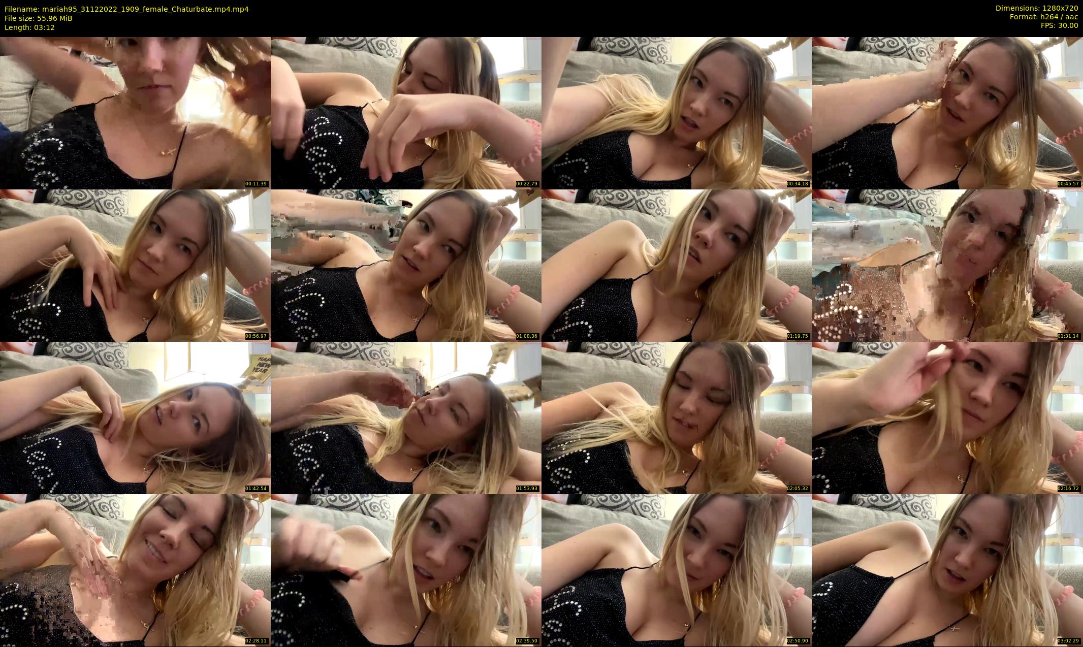 mariah95 — 4 minute Chaturbate female cam show recording, 720p, Dec 31, 2022