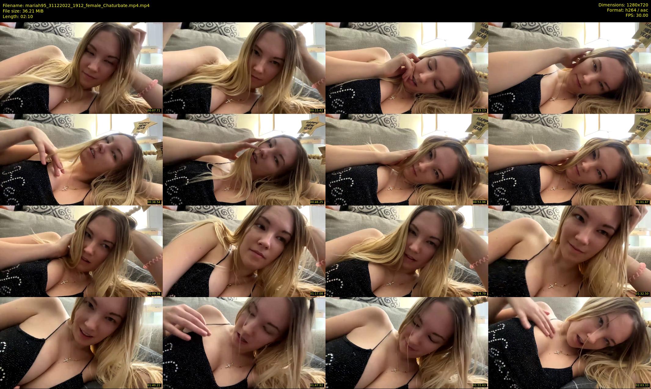mariah95 — 3 minute Chaturbate female cam show recording, 720p, Dec 31, 2022