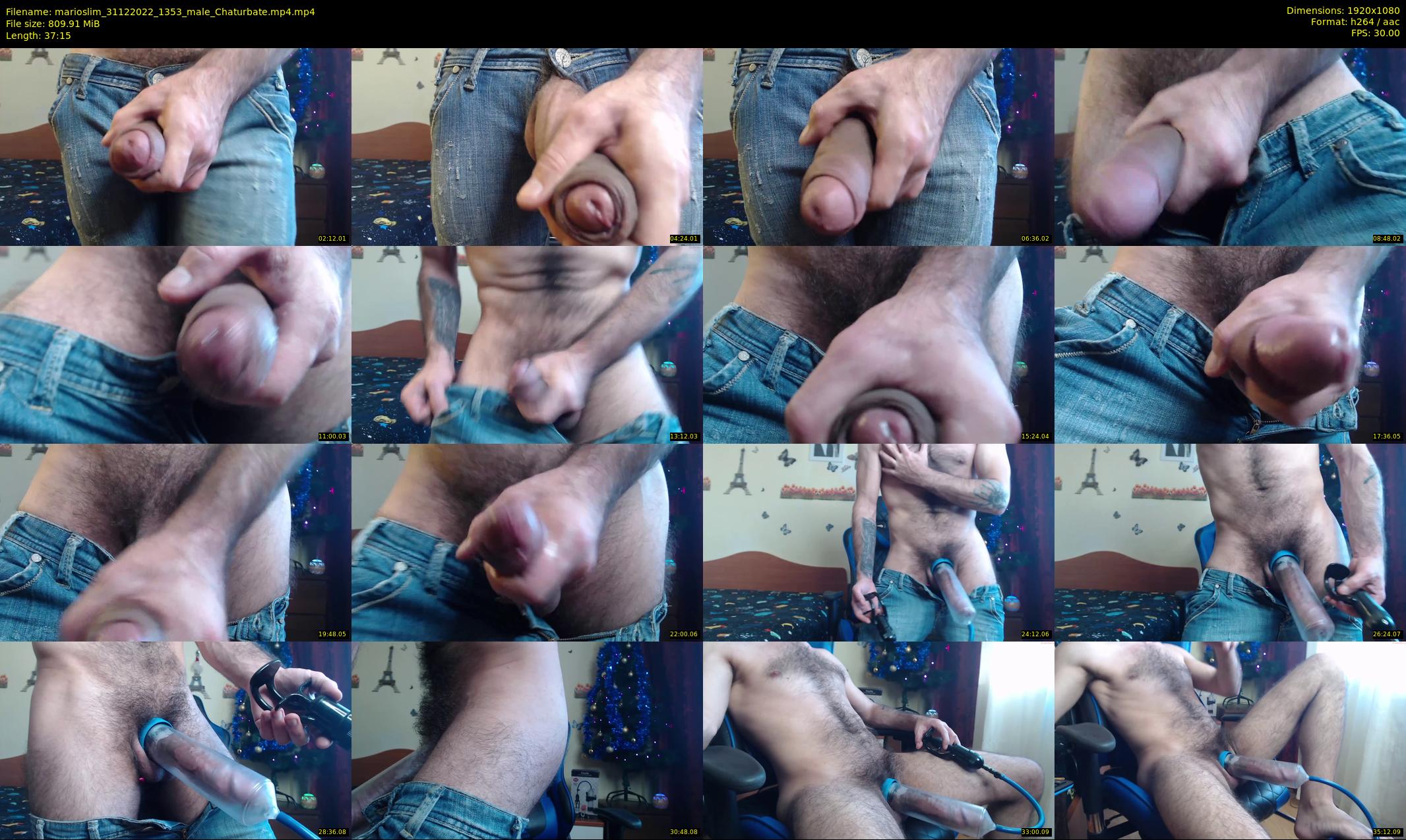 marioslim — 38 minute Chaturbate male cam show recording, 1080p, Dec 31, 2022
