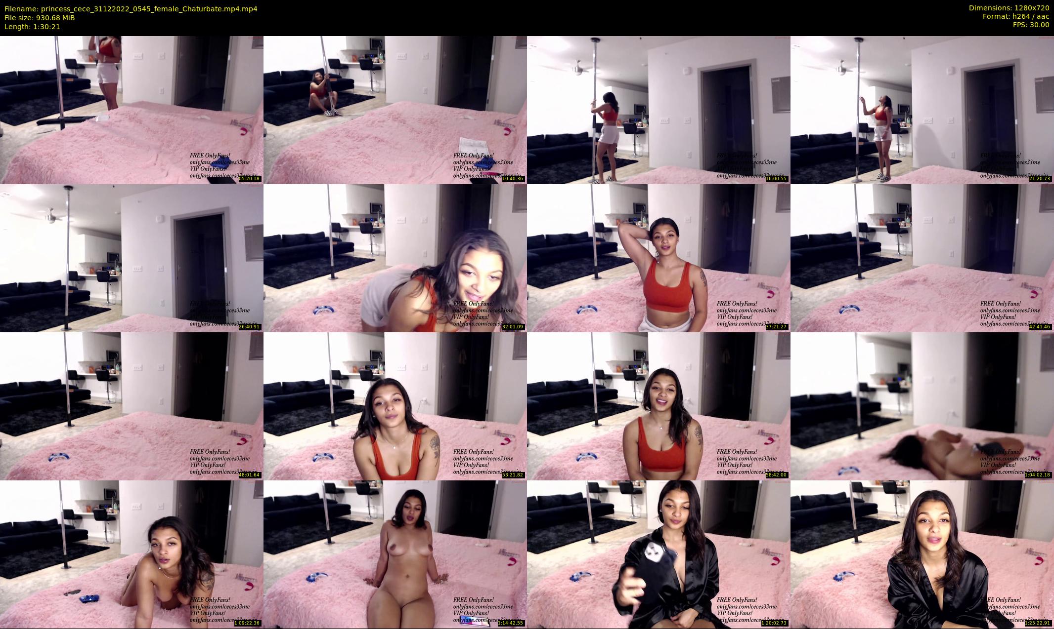 princess_cece — 91 minute Chaturbate female cam show recording, 720p, Dec 31, 2022