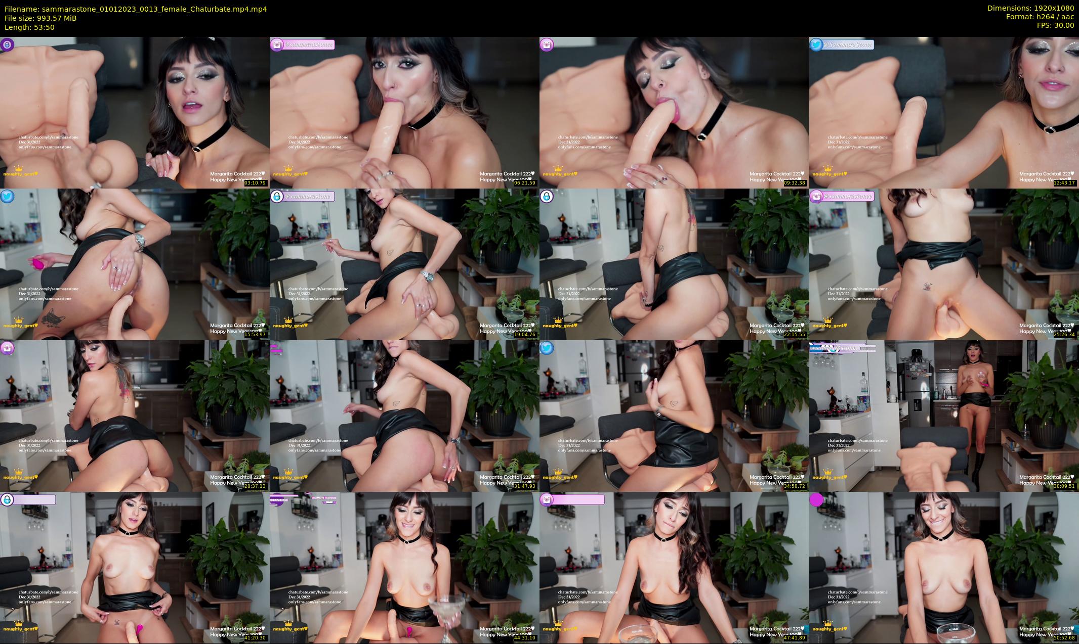 sammarastone — 54 minute Chaturbate female cam show recording, 1080p, Jan 1, 2023