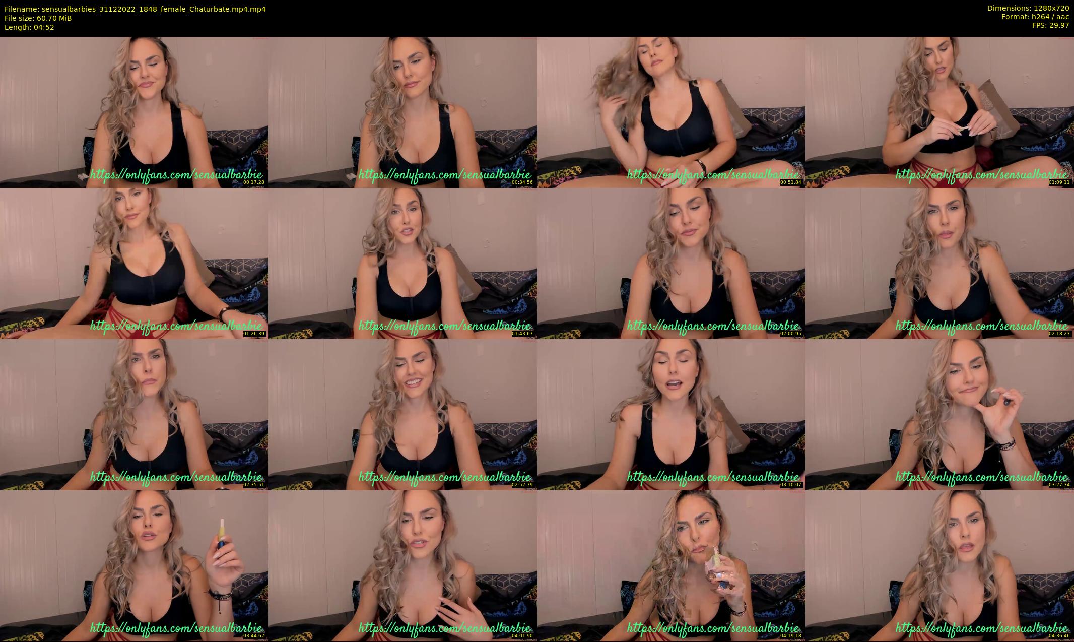 sensualbarbies — 5 minute Chaturbate female cam show recording, 720p, Dec 31, 2022