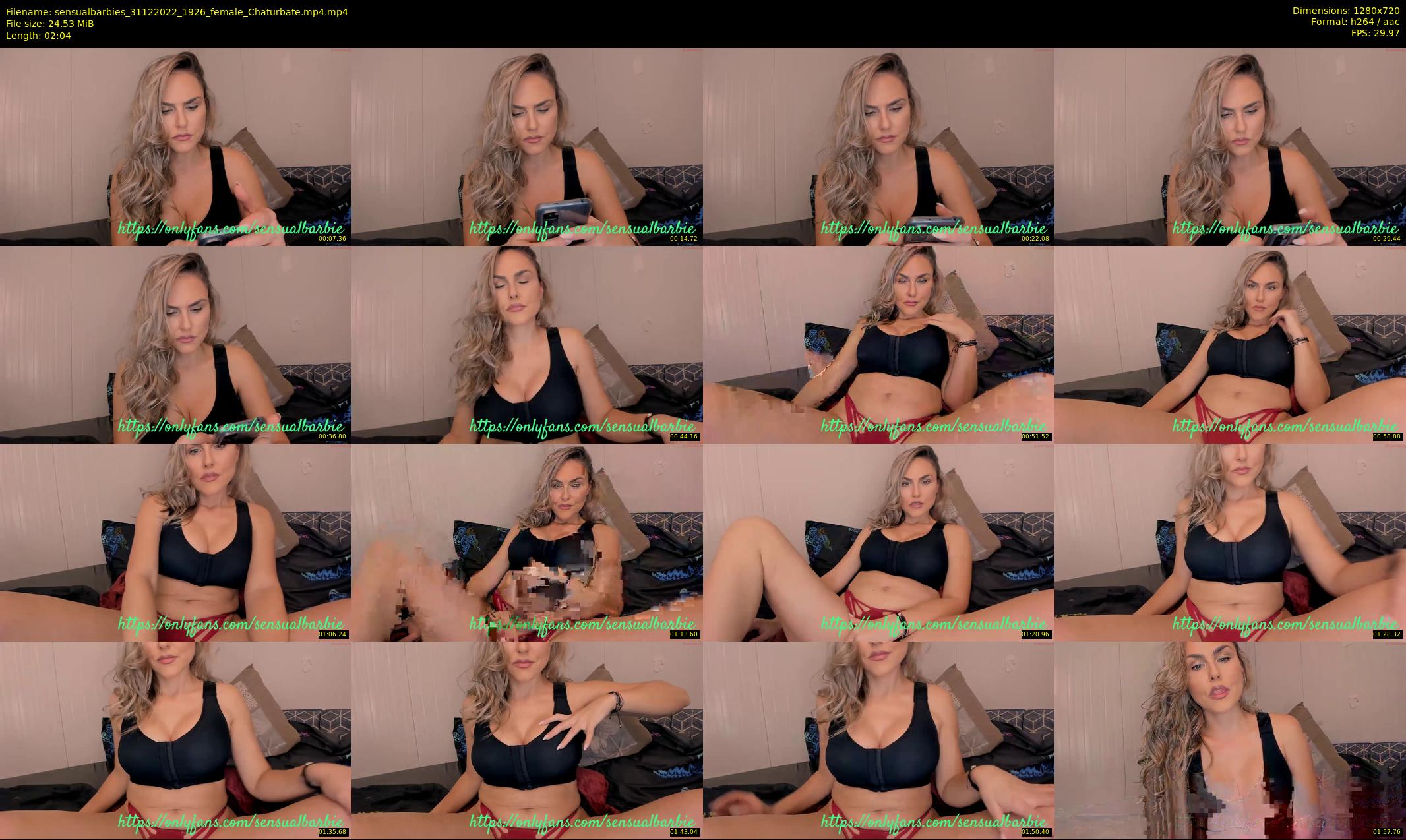 sensualbarbies — 3 minute Chaturbate female cam show recording, 720p, Dec 31, 2022
