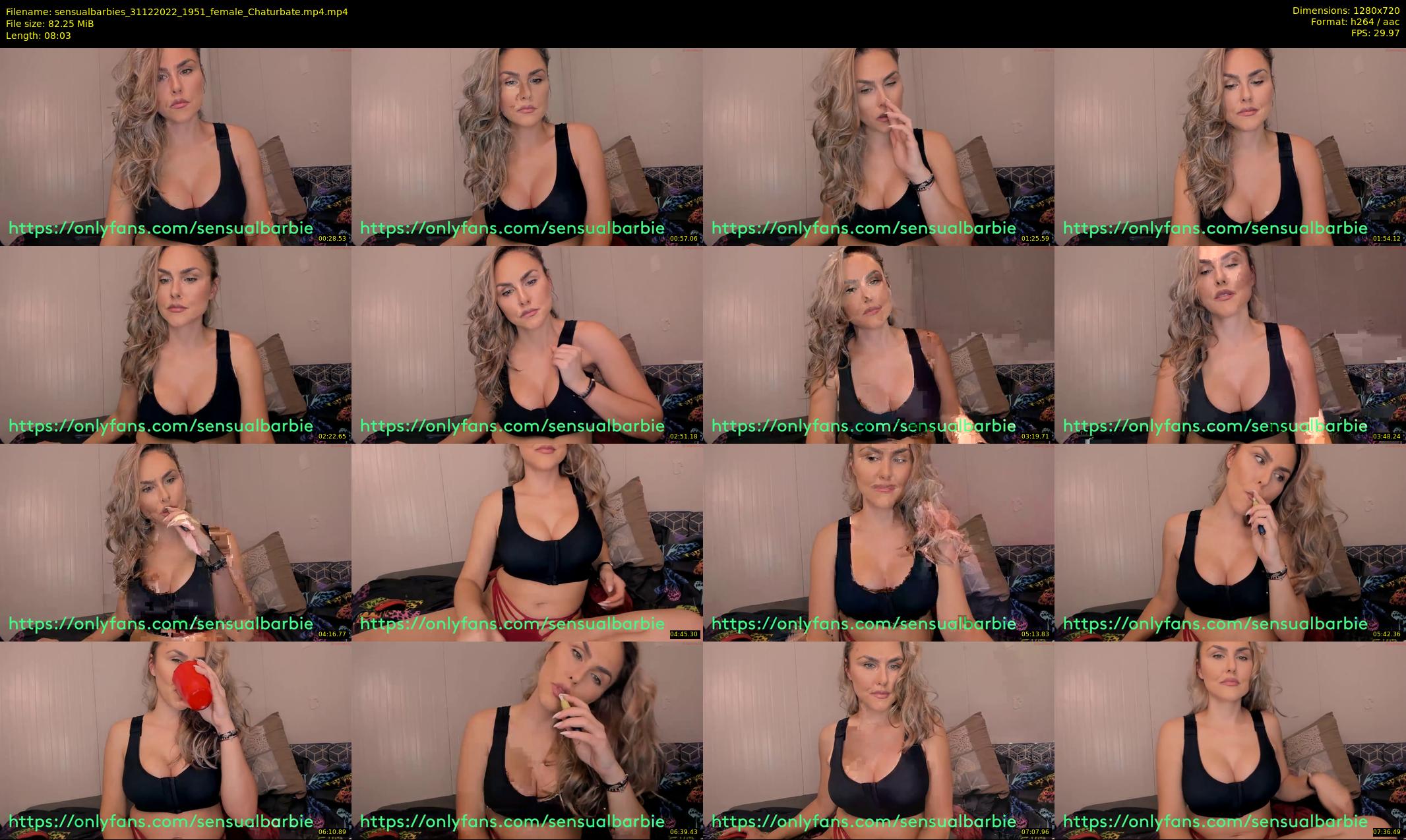 sensualbarbies — 9 minute Chaturbate female cam show recording, 720p, Dec 31, 2022