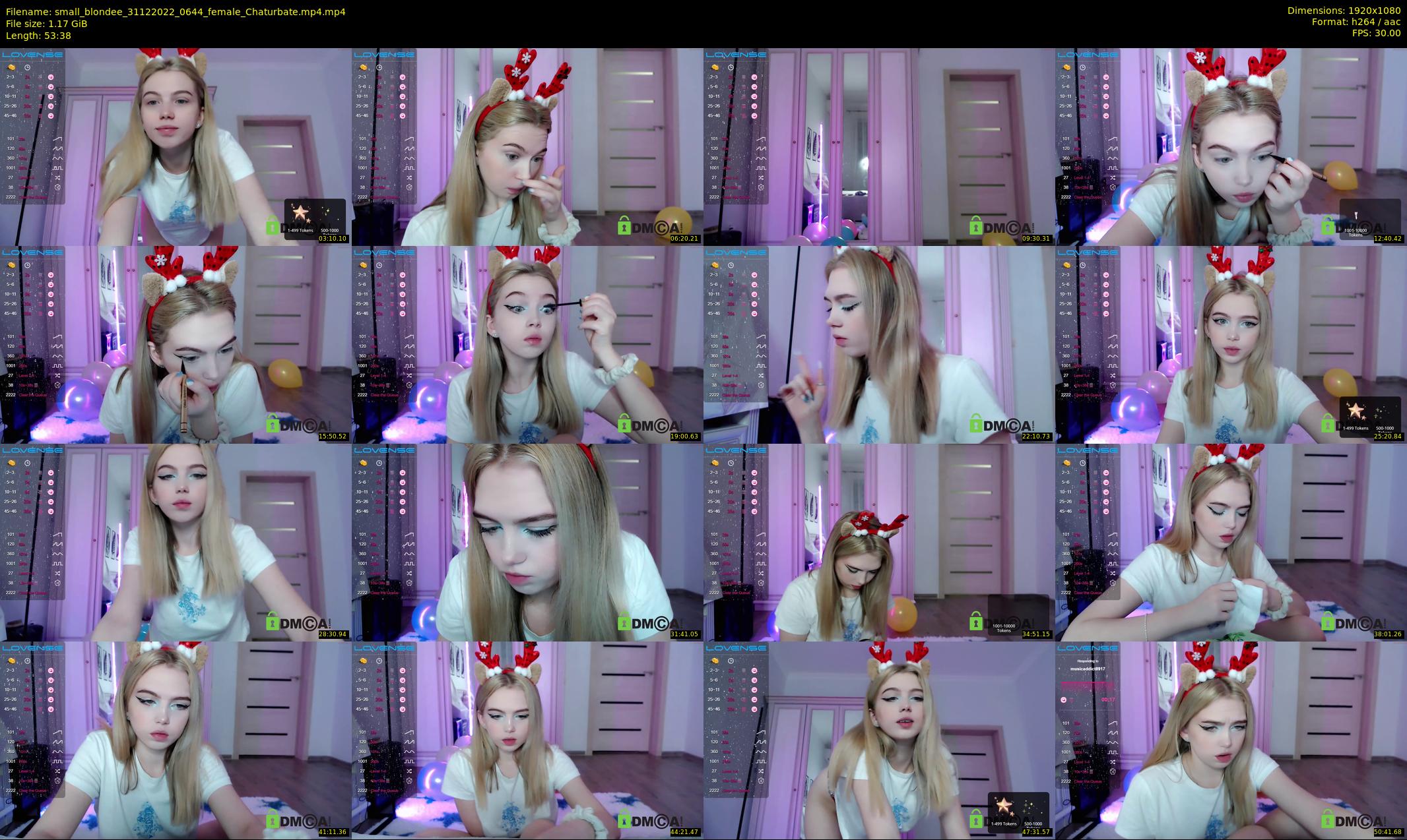 small_blondee — 54 minute Chaturbate female cam show recording, 1080p, Dec 31, 2022
