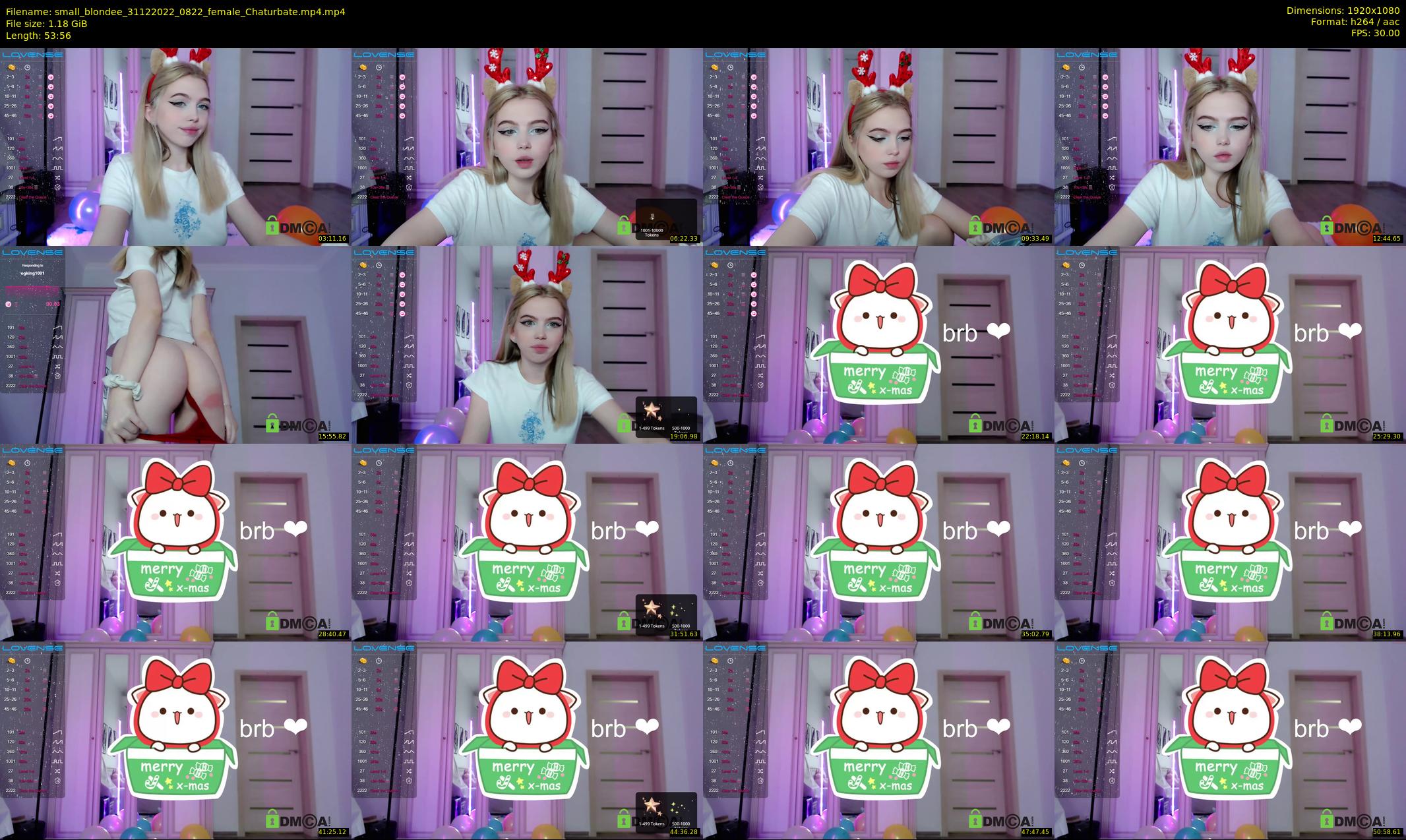 small_blondee — 54 minute Chaturbate female cam show recording, 1080p, Dec 31, 2022